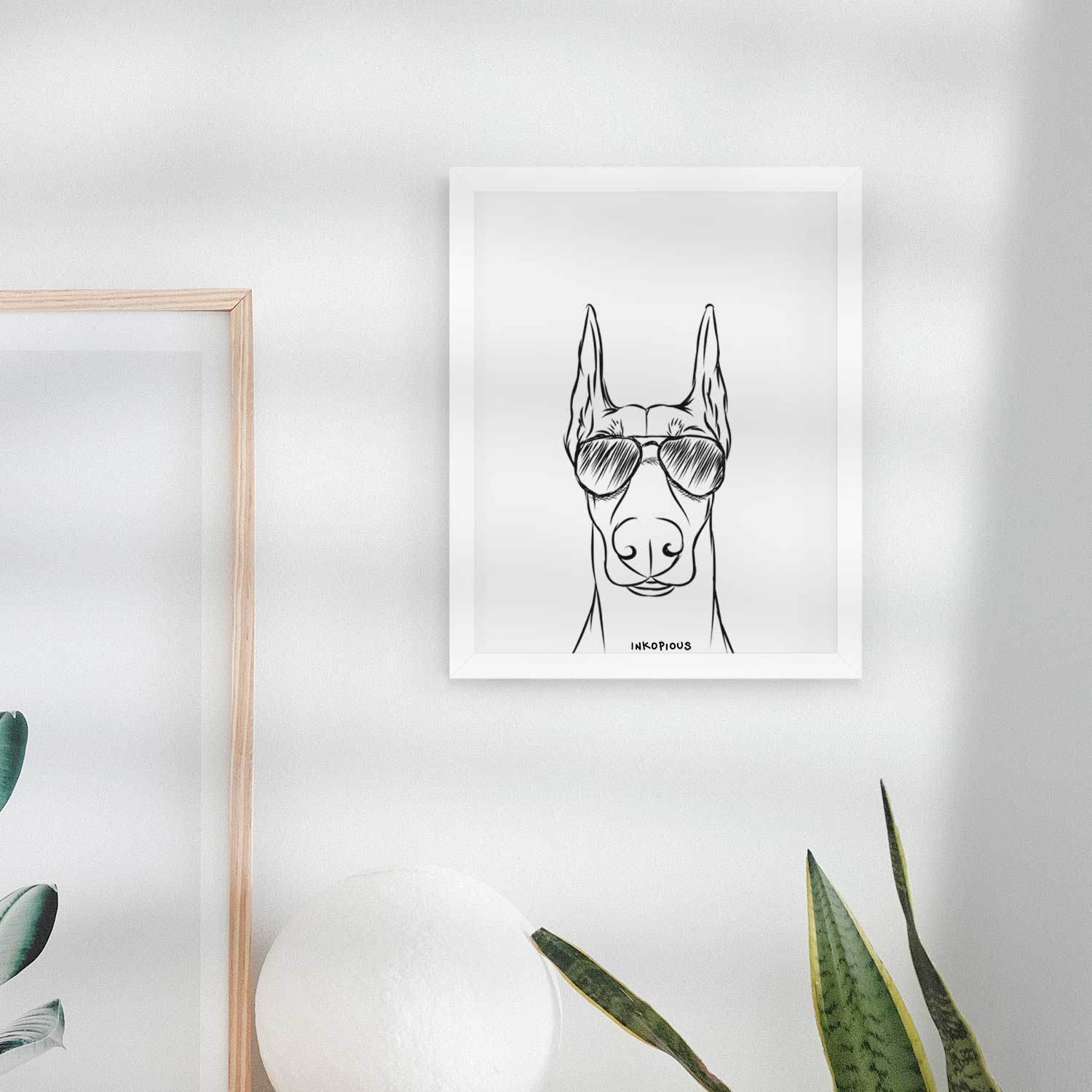 Duke the Doberman Pinscher Art Print