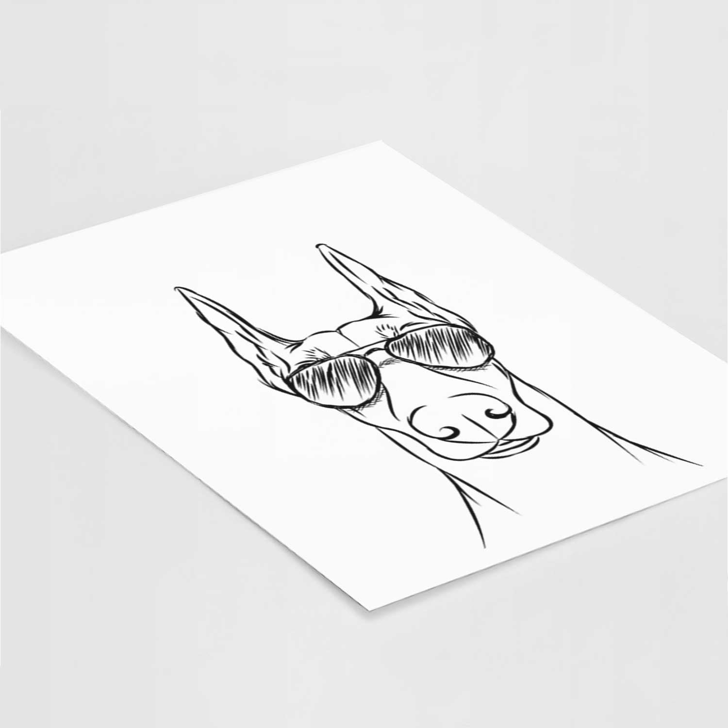 Duke the Doberman Pinscher Art Print