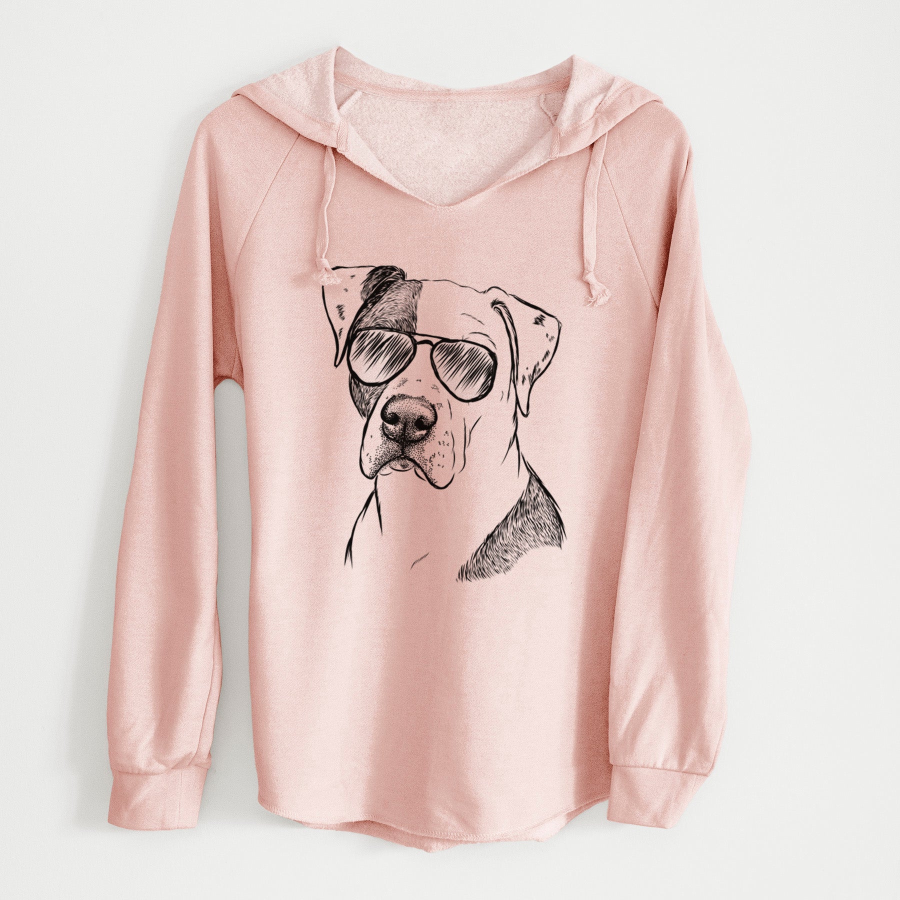 Aviator Duke the American Staffordshire Terrier Mix - Cali Wave Hooded Sweatshirt