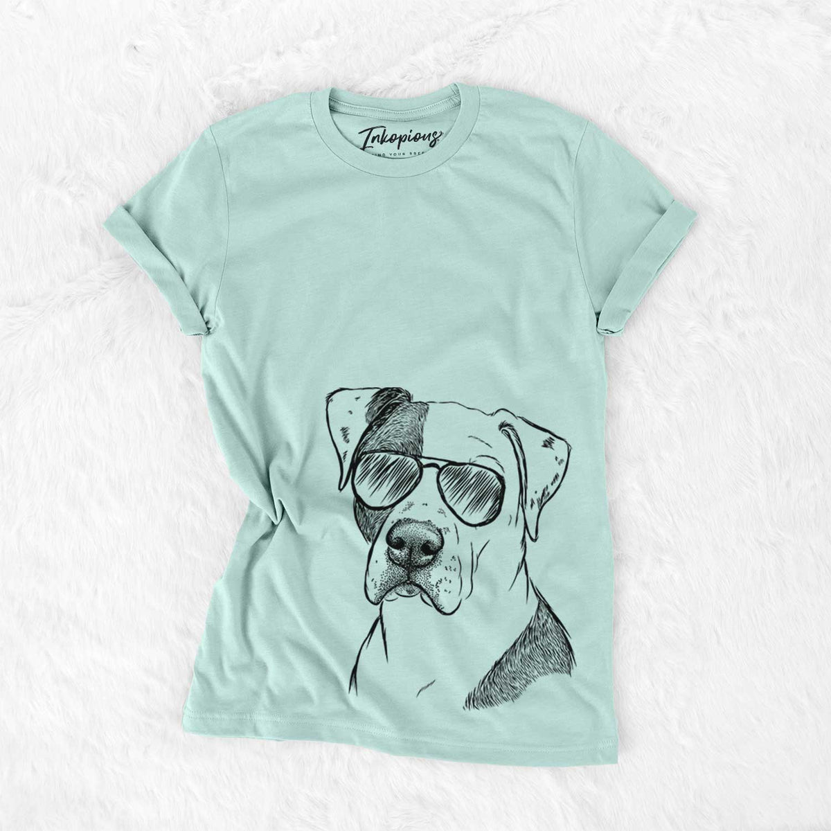 Aviator Duke the American Staffordshire Terrier Mix - Unisex Crewneck