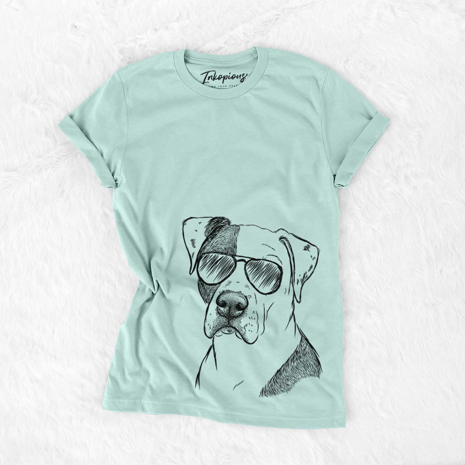 Aviator Duke the American Staffordshire Terrier Mix - Unisex Crewneck