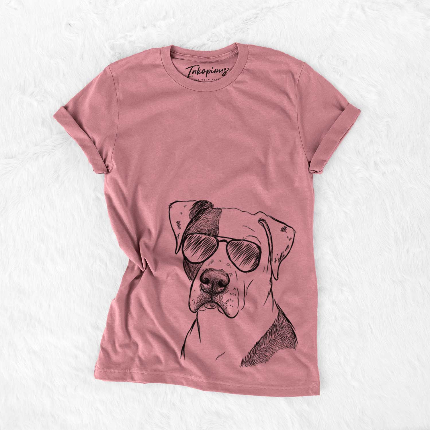 Aviator Duke the American Staffordshire Terrier Mix - Unisex Crewneck