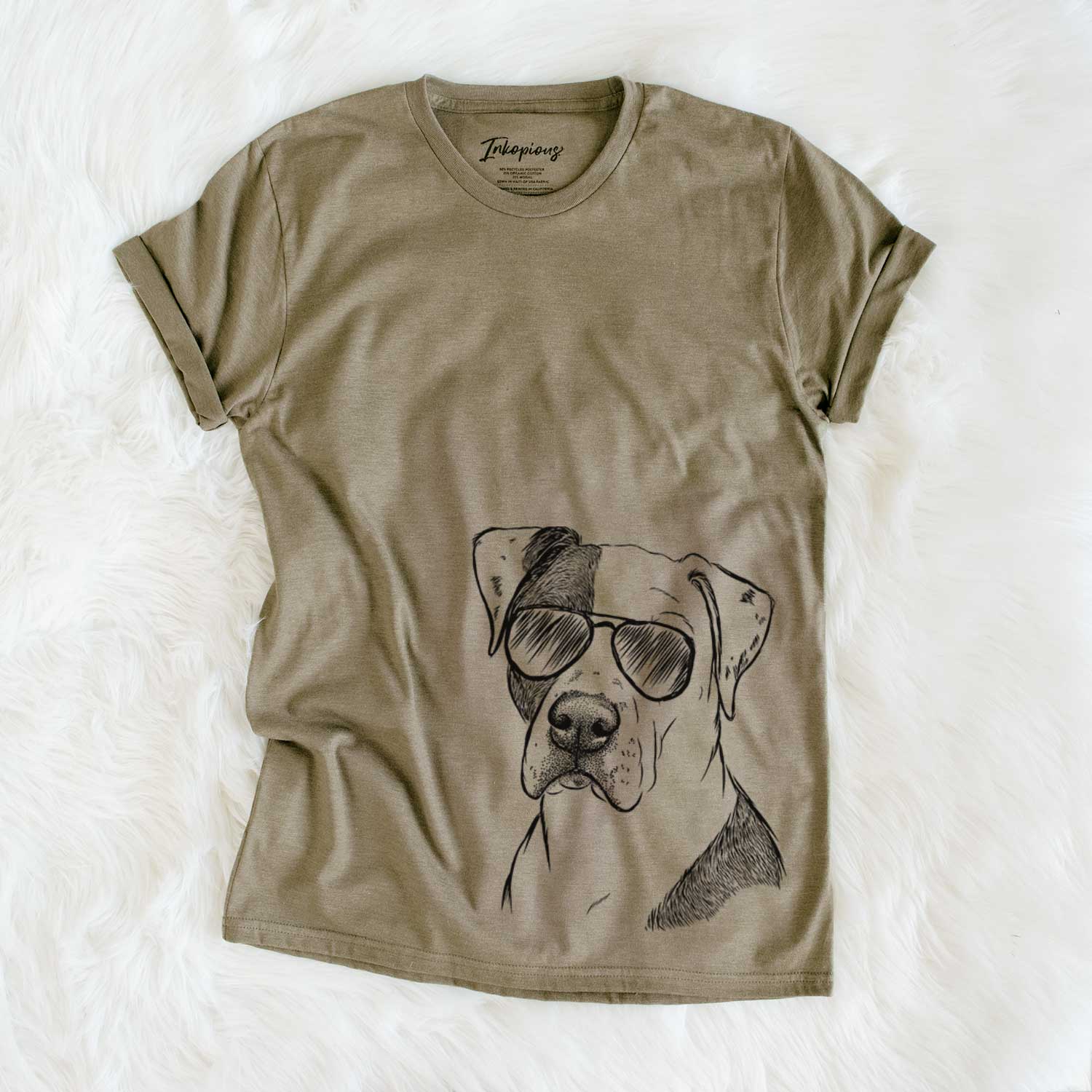 Aviator Duke the American Staffordshire Terrier Mix - Unisex Crewneck