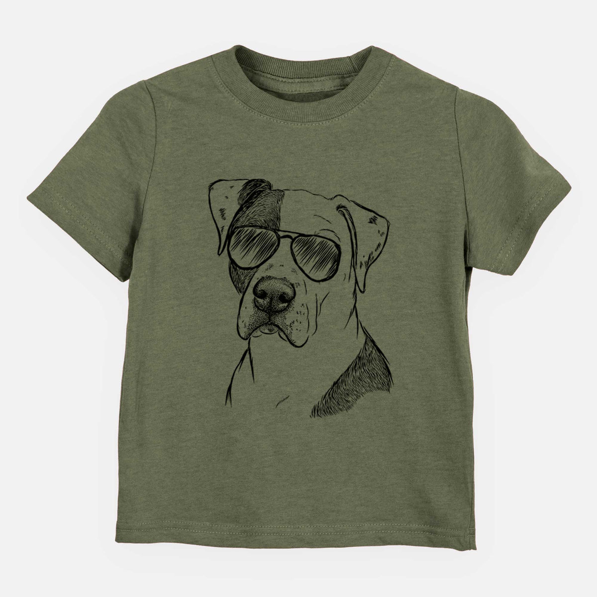 Aviator Duke the American Staffordshire Terrier Mix - Kids/Youth/Toddler Shirt