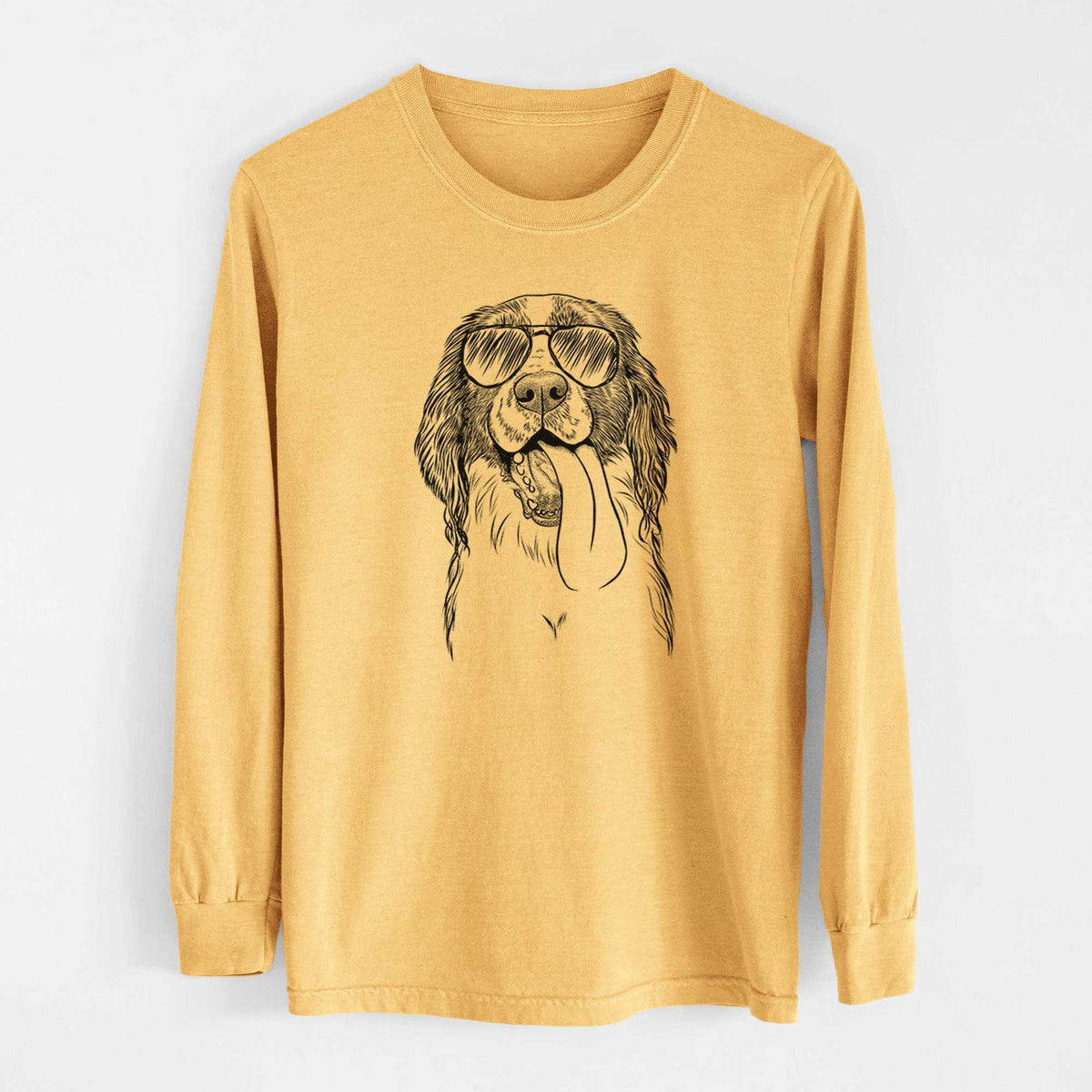 Aviators Duke the English Springer Spaniel - Heavyweight 100% Cotton Long Sleeve