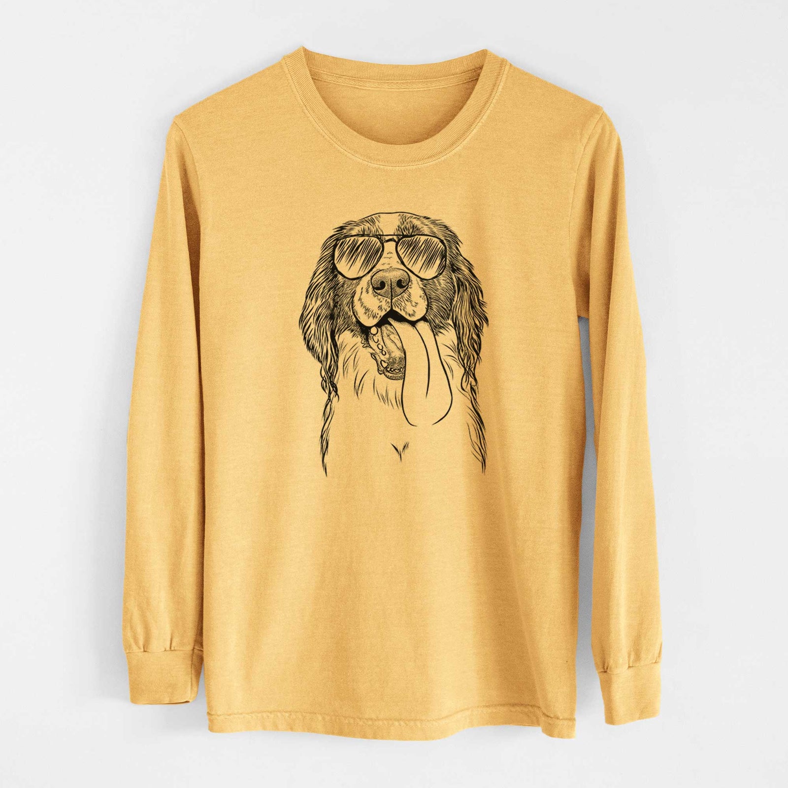 Aviators Duke the English Springer Spaniel - Heavyweight 100% Cotton Long Sleeve