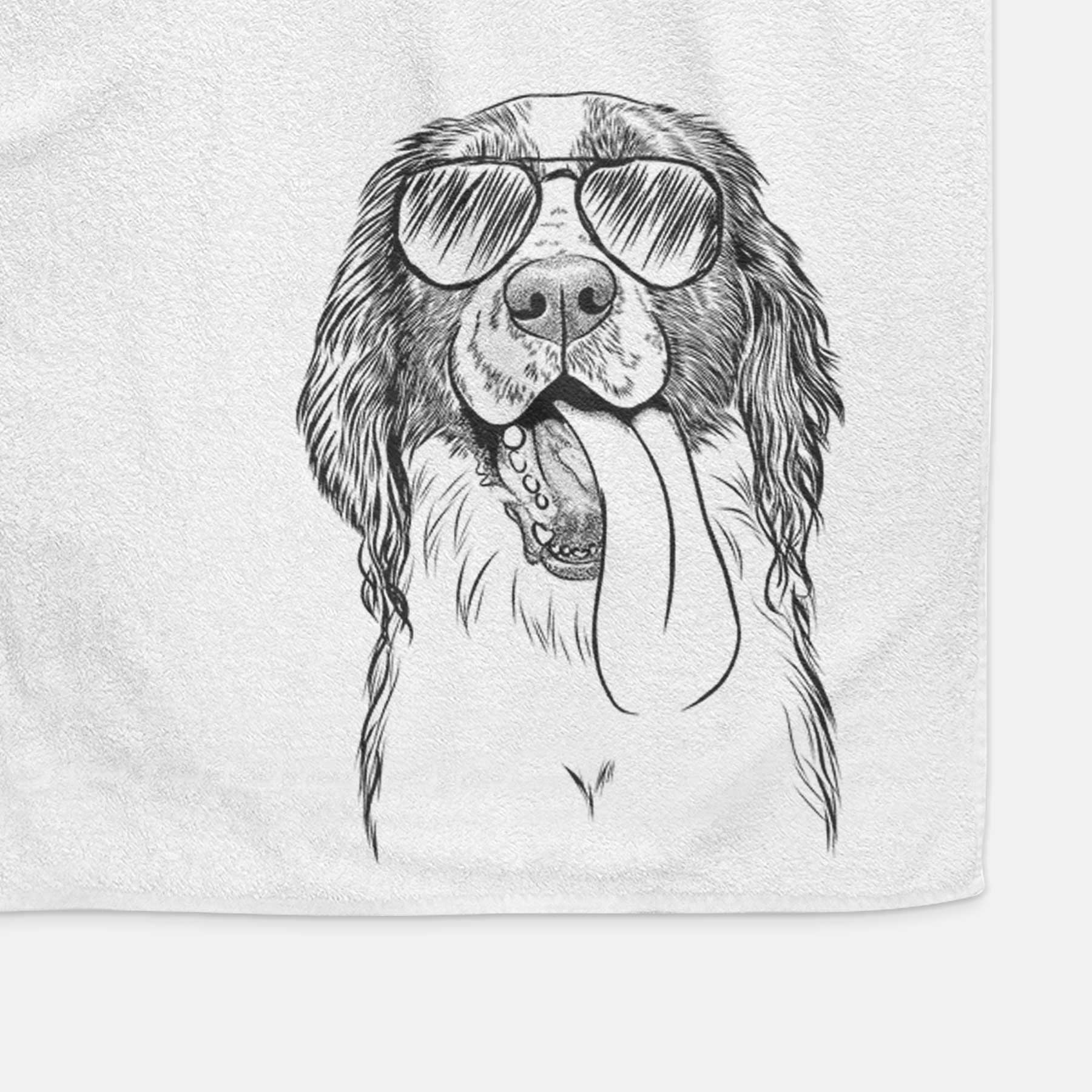 Duke the English Springer Spaniel Decorative Hand Towel