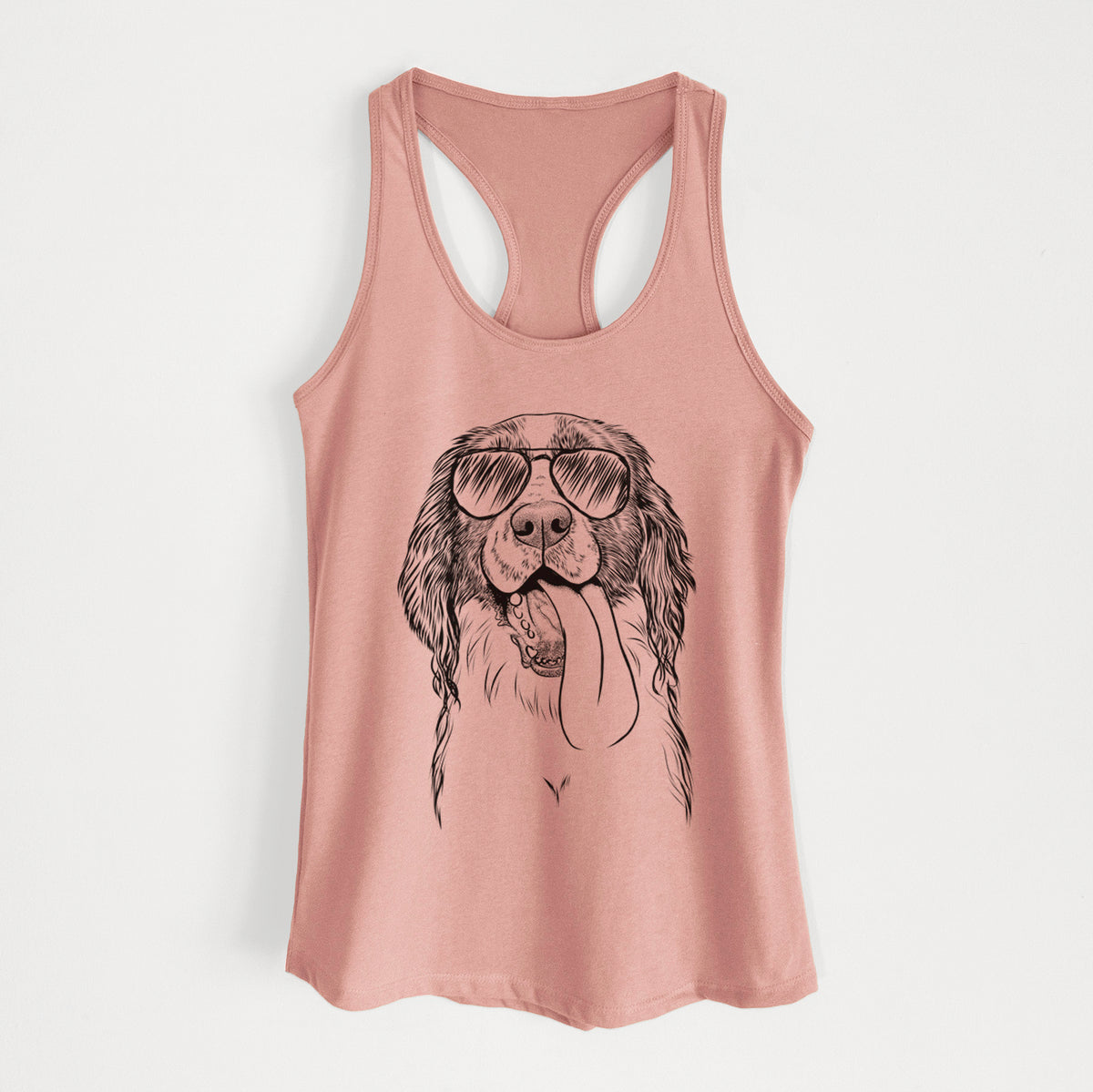 Duke the English Springer Spaniel - Women's Racerback Tanktop