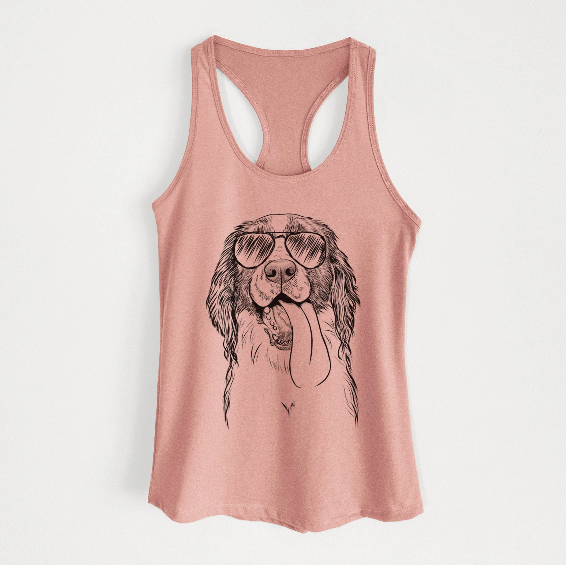 Duke the English Springer Spaniel - Women's Racerback Tanktop