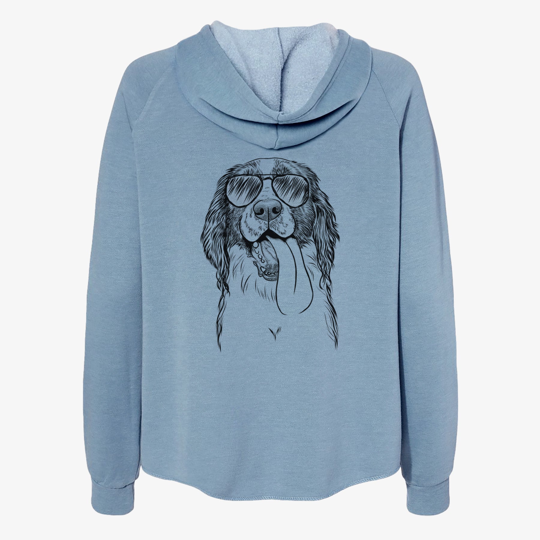 Duke the English Springer Spaniel - Women's Cali Wave Zip-Up Sweatshirt