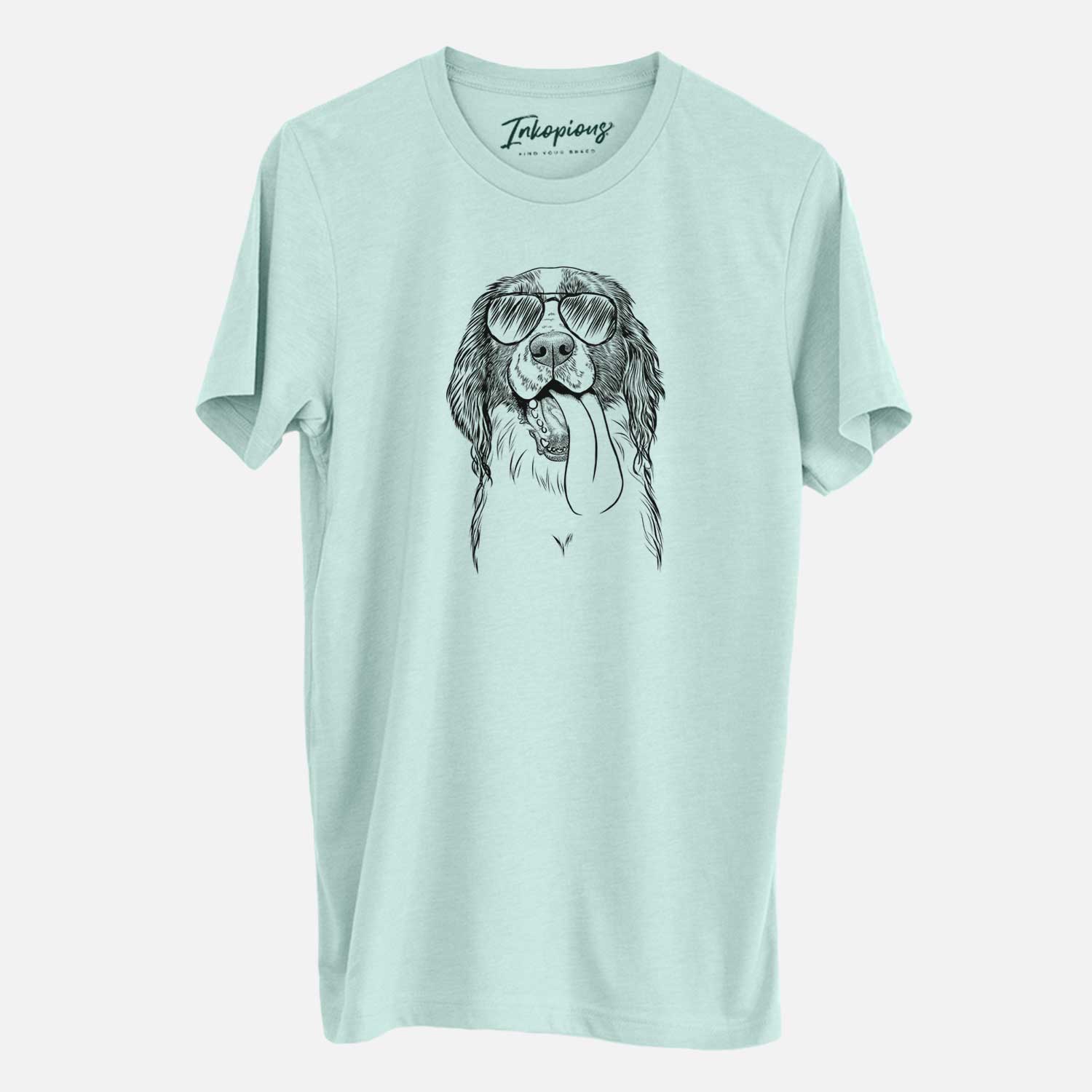Aviator Duke the English Springer Spaniel - Unisex Crewneck