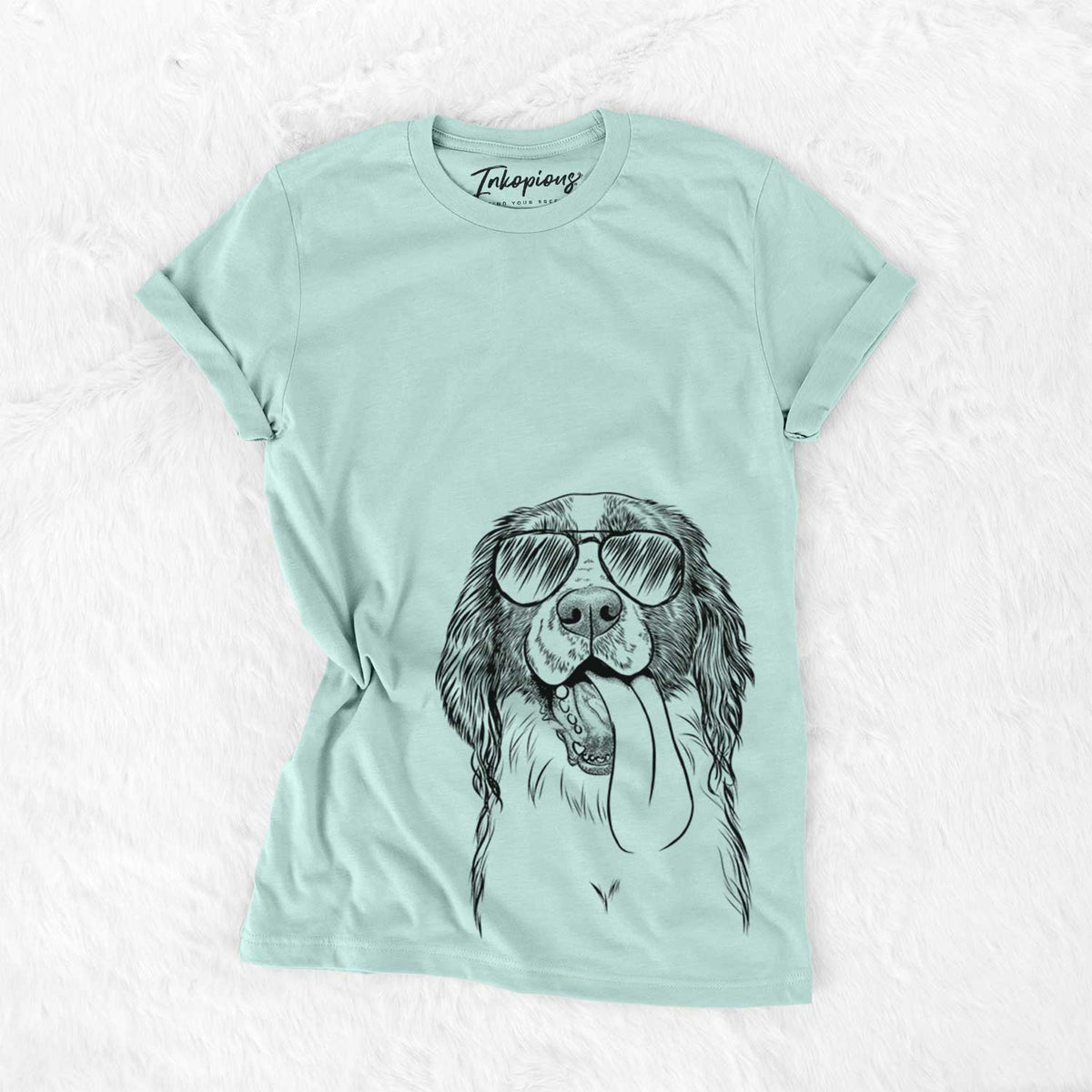 Aviator Duke the English Springer Spaniel - Unisex Crewneck