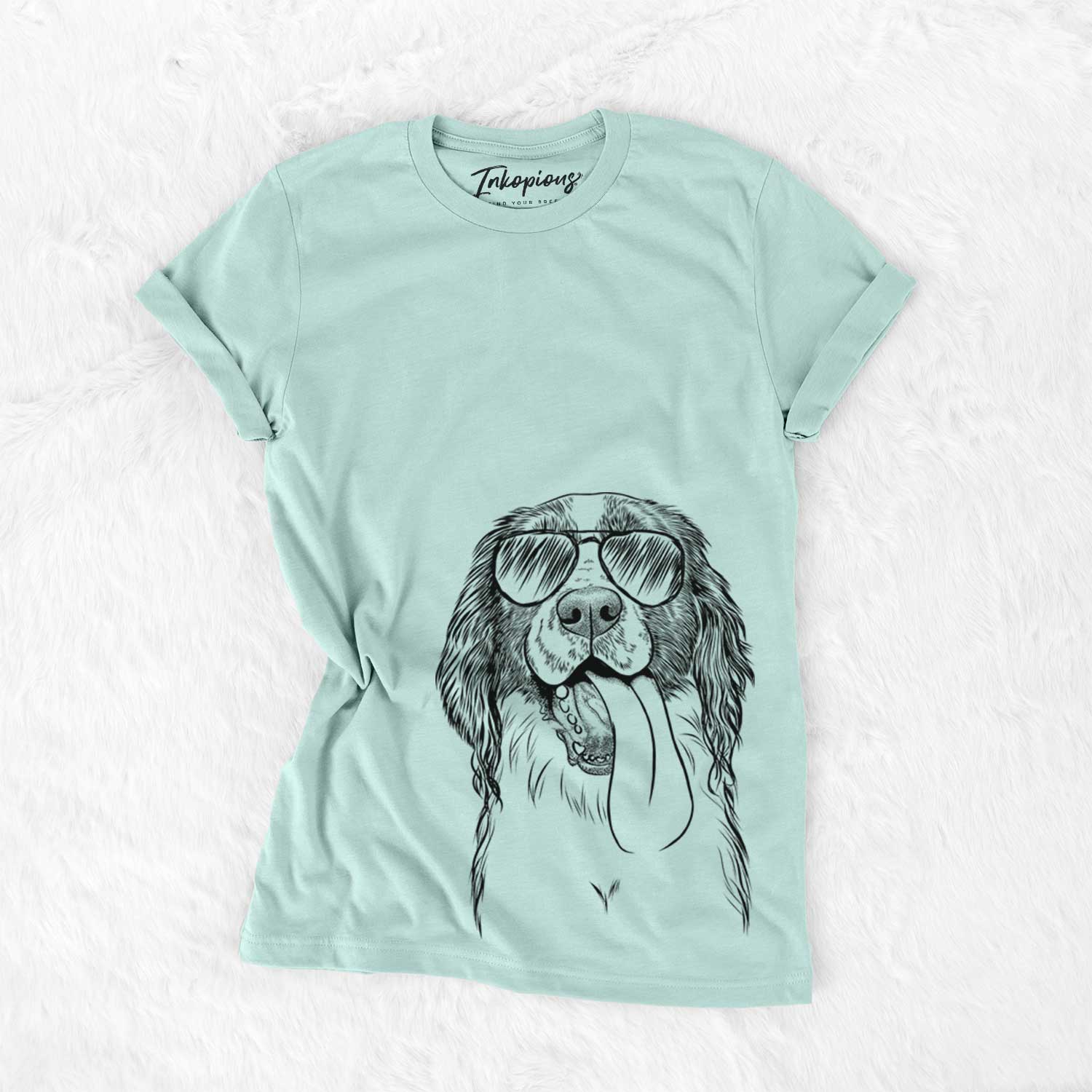 Aviator Duke the English Springer Spaniel - Unisex Crewneck