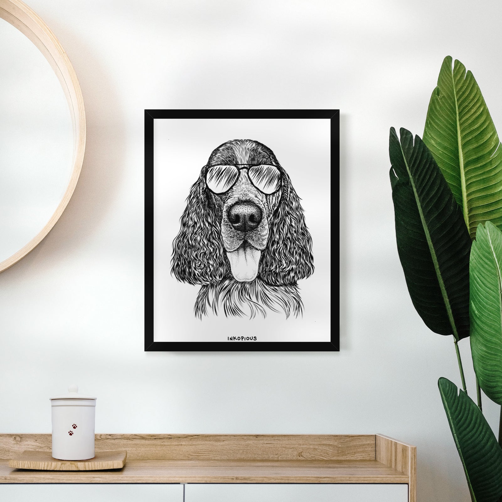 Duke the English Springer Spaniel Art Print