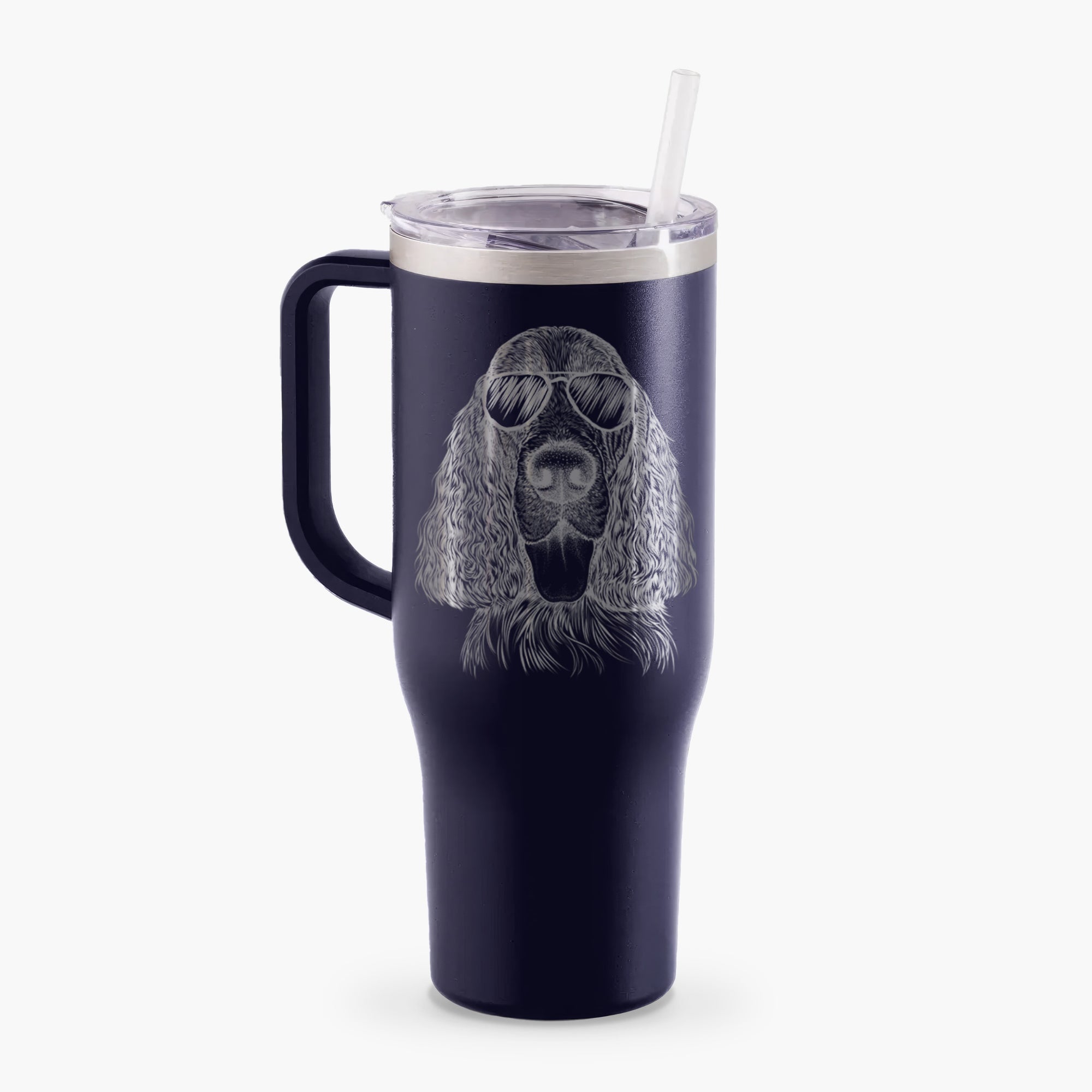 Duke the English Springer Spaniel - 40oz Tumbler with Handle