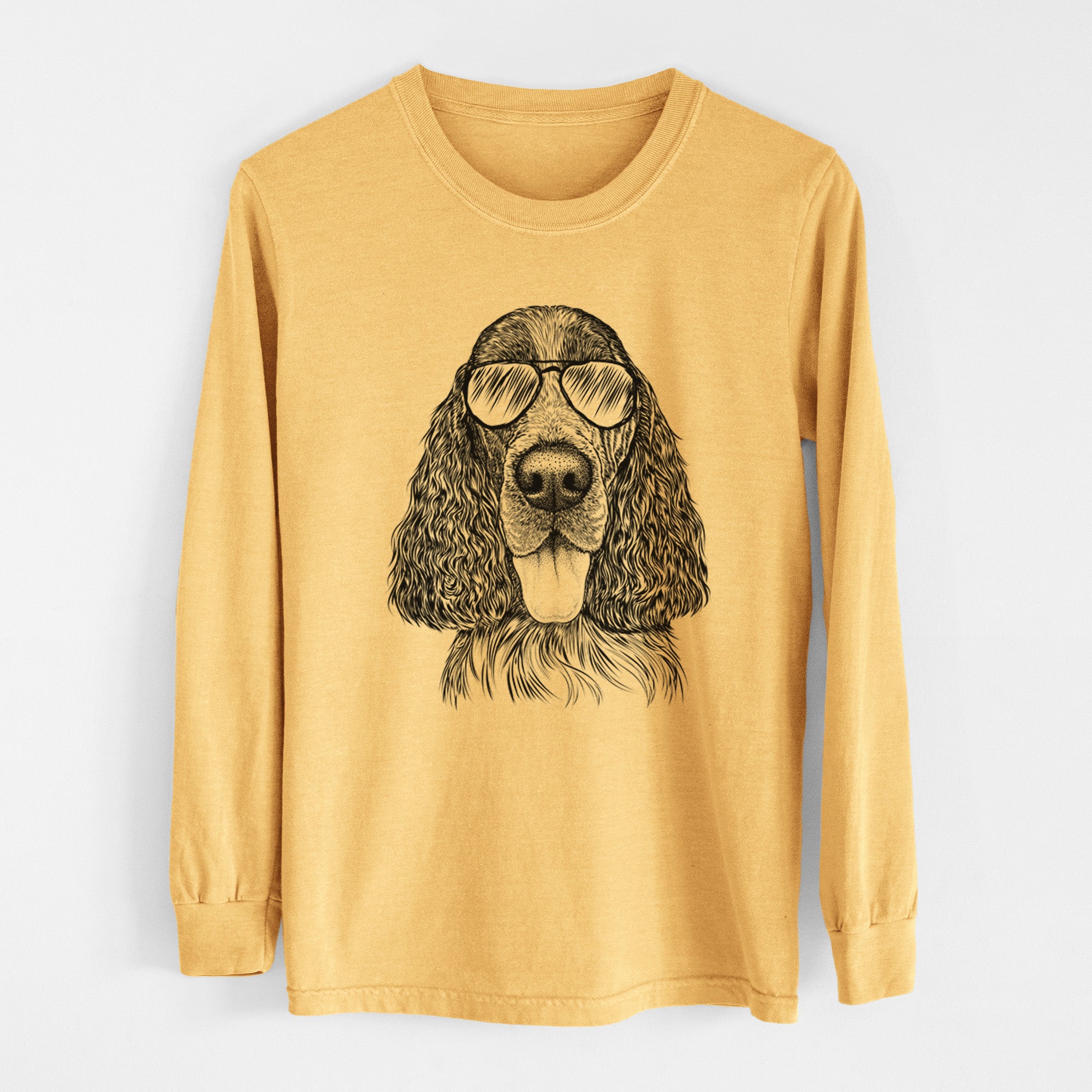 Aviators Duke the English Springer Spaniel - Heavyweight 100% Cotton Long Sleeve