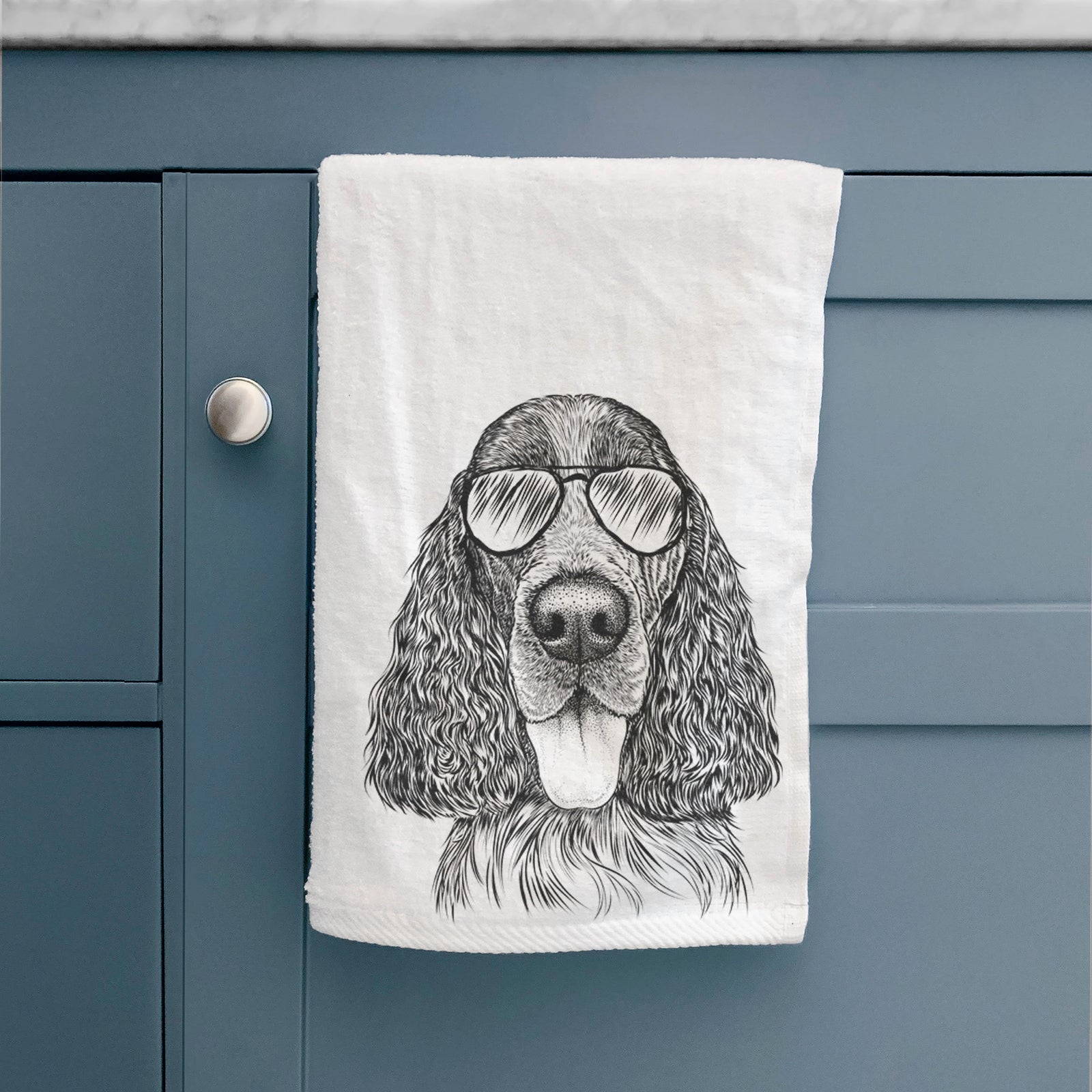 Duke the English Springer Spaniel Decorative Hand Towel