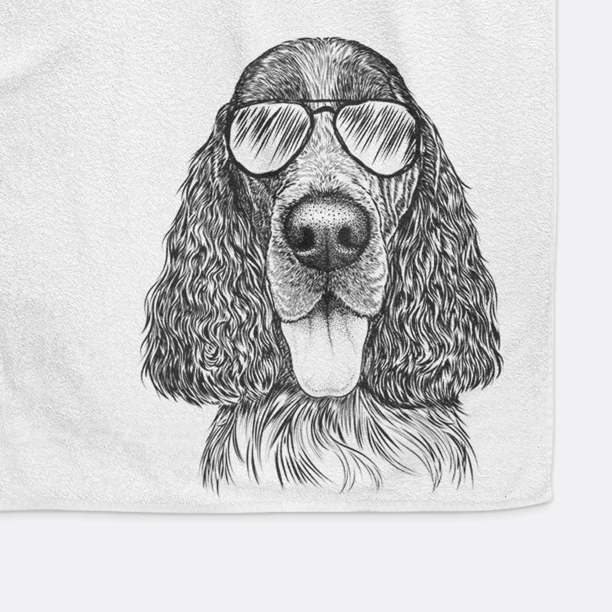 Duke the English Springer Spaniel Decorative Hand Towel