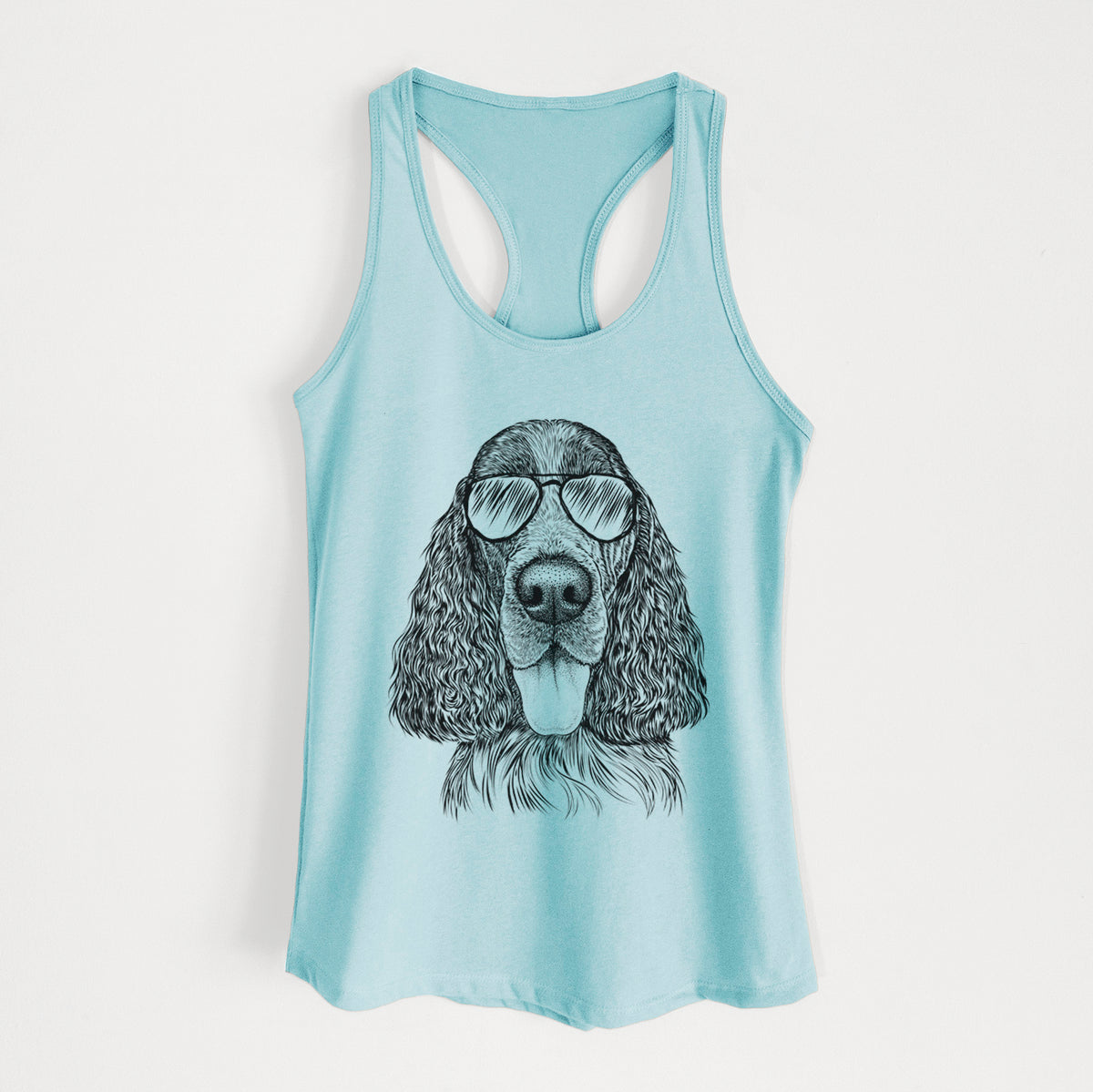 Duke the English Springer Spaniel - Women's Racerback Tanktop