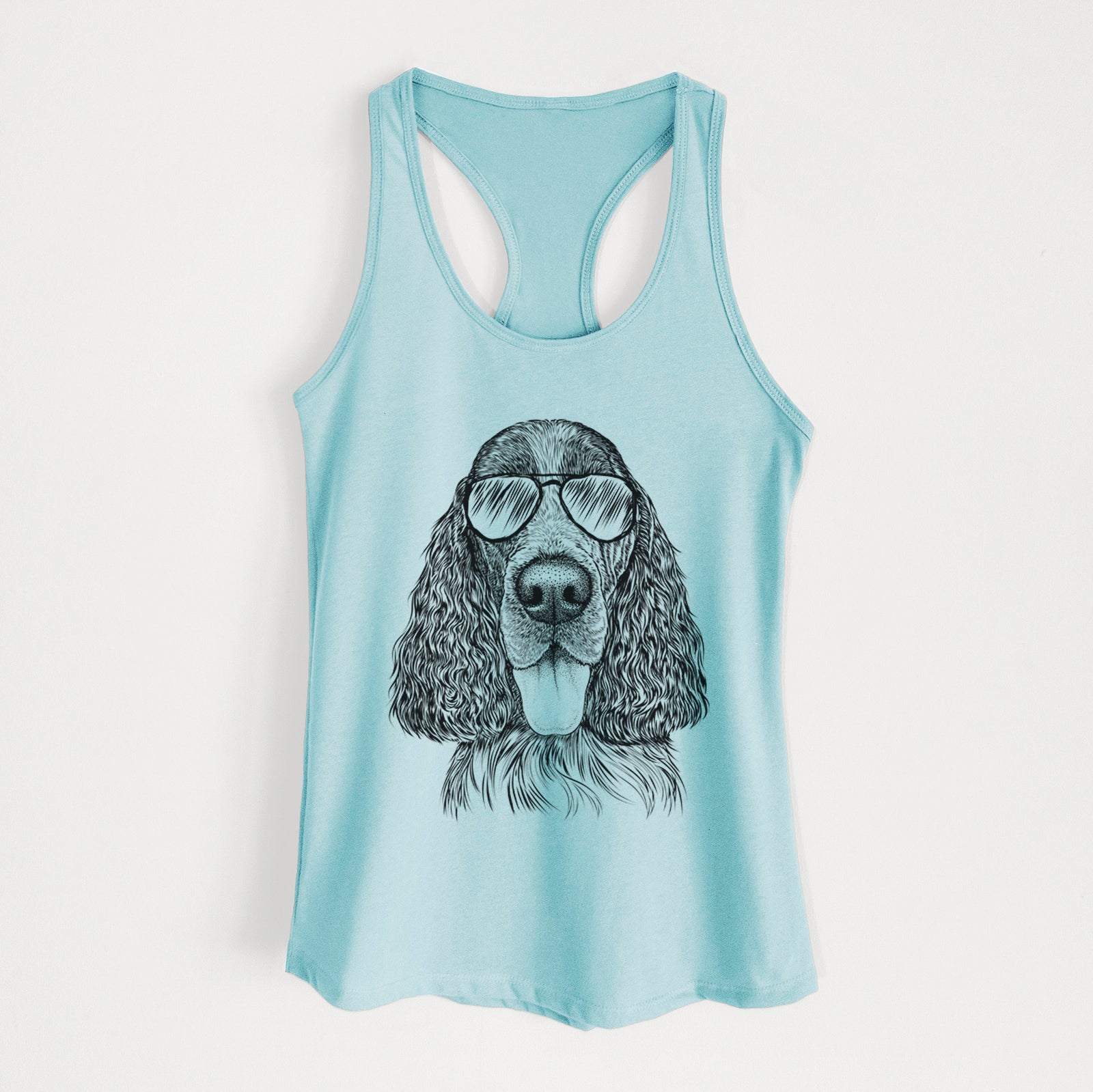 Duke the English Springer Spaniel - Women's Racerback Tanktop