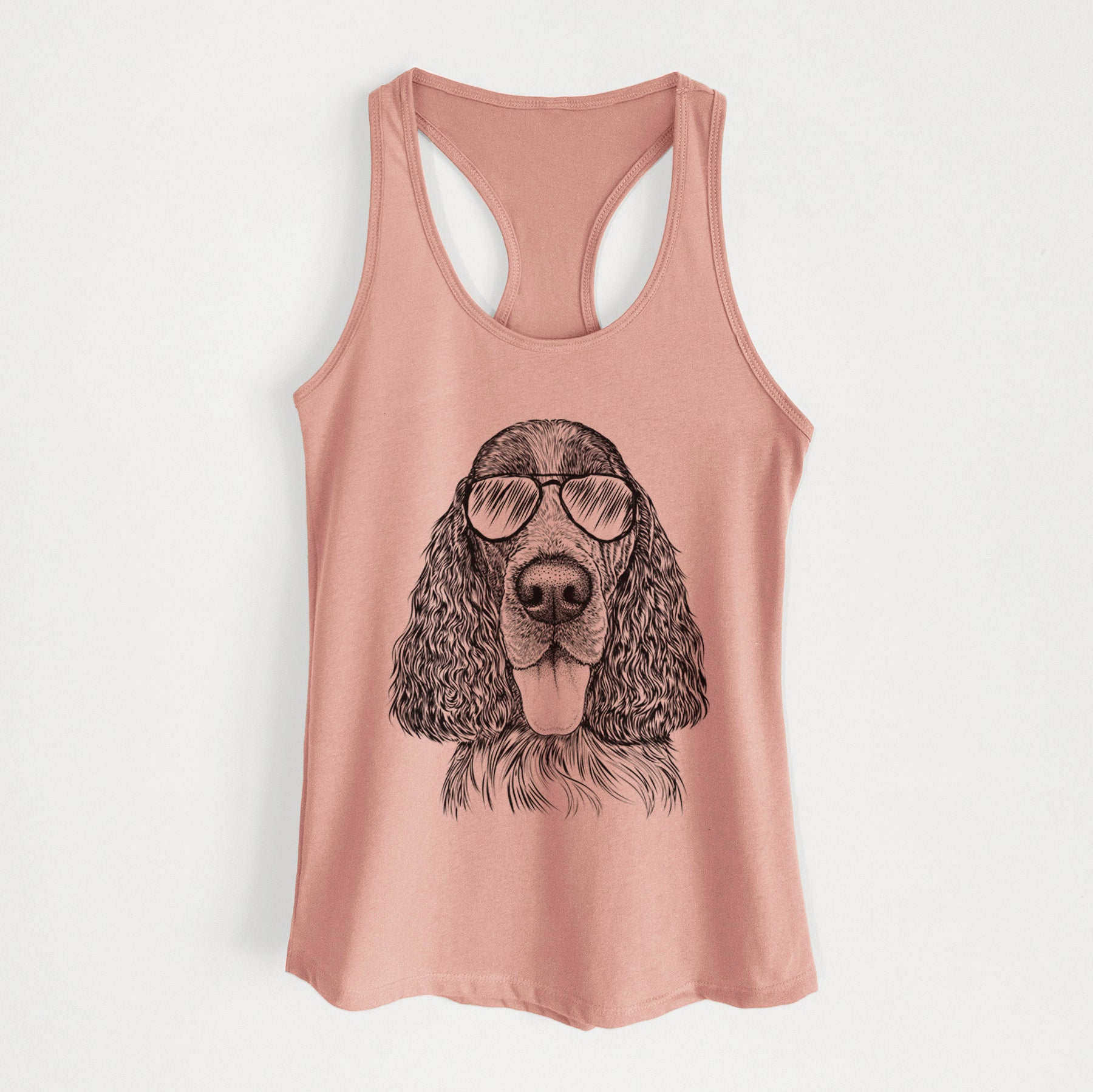 Duke the English Springer Spaniel - Women's Racerback Tanktop