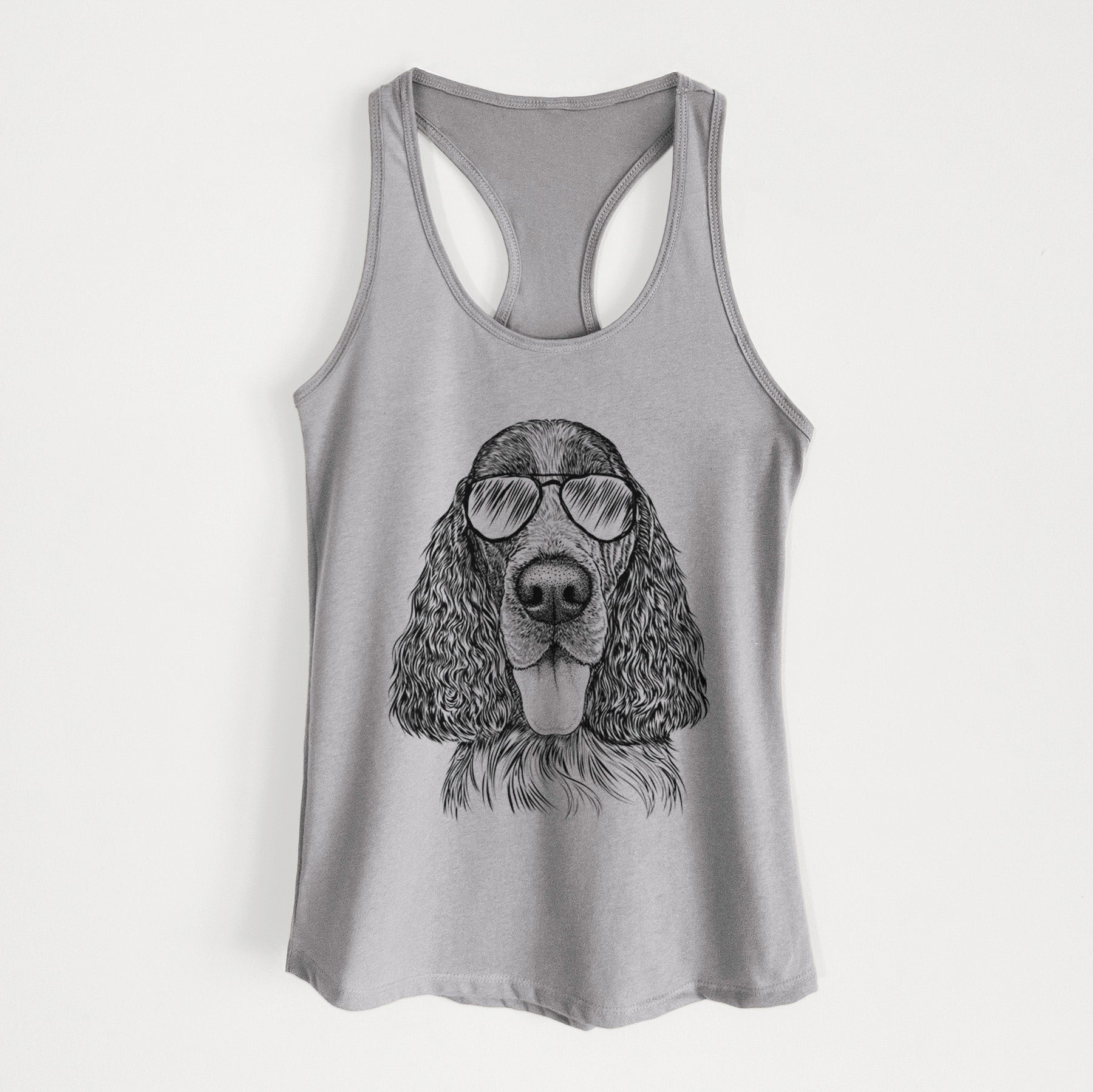 Duke the English Springer Spaniel - Women's Racerback Tanktop