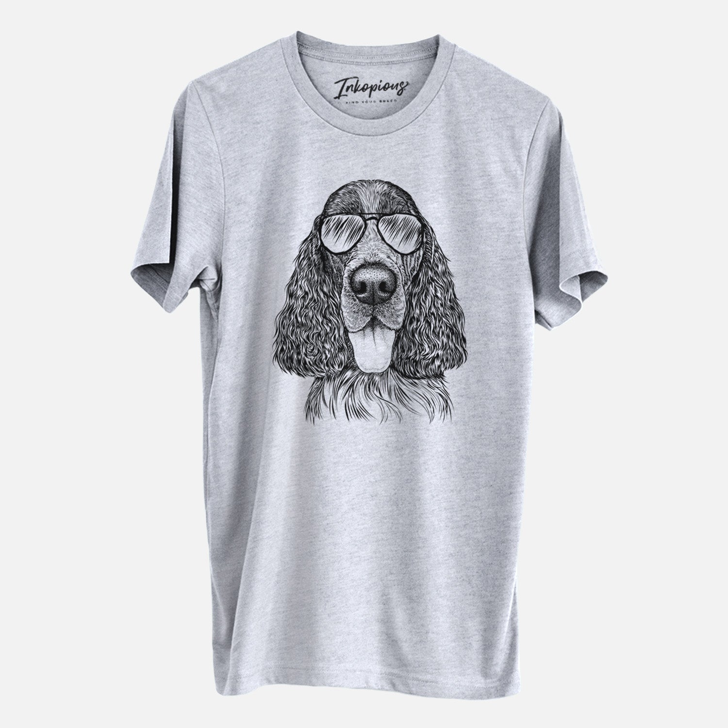 Aviator Duke the English Springer Spaniel - Unisex Crewneck