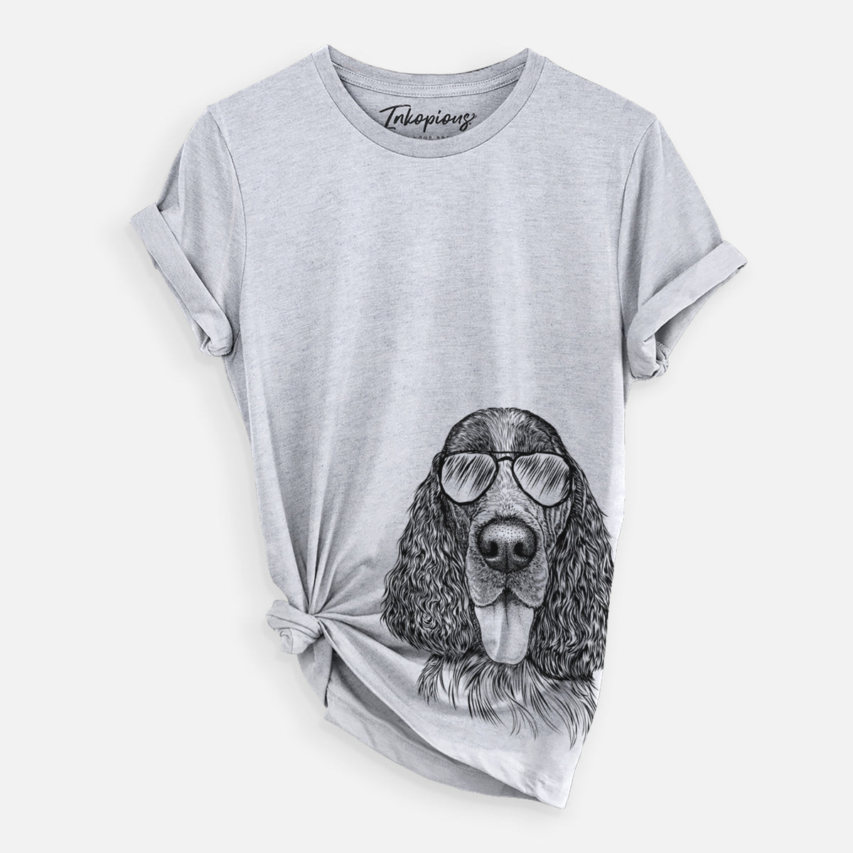 Aviator Duke the English Springer Spaniel - Unisex Crewneck