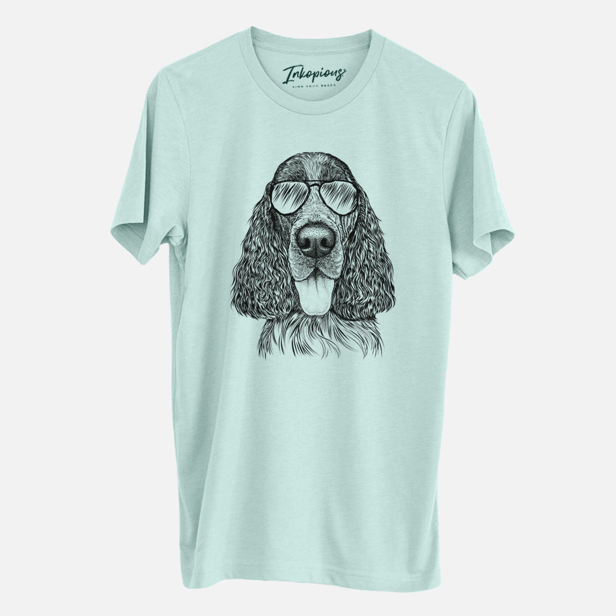 Aviator Duke the English Springer Spaniel - Unisex Crewneck