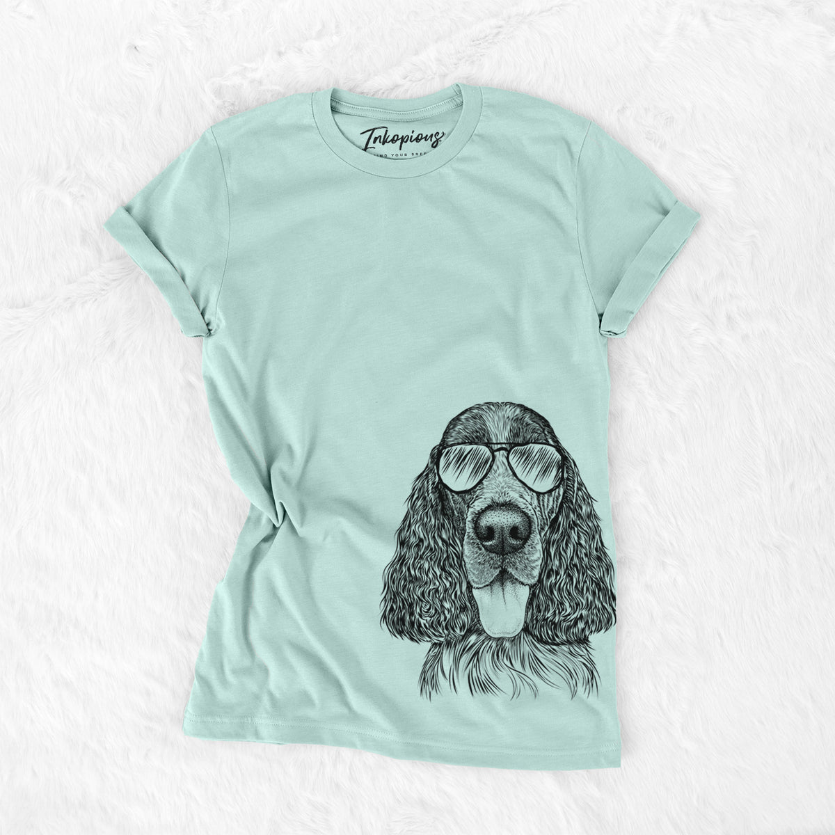 Aviator Duke the English Springer Spaniel - Unisex Crewneck