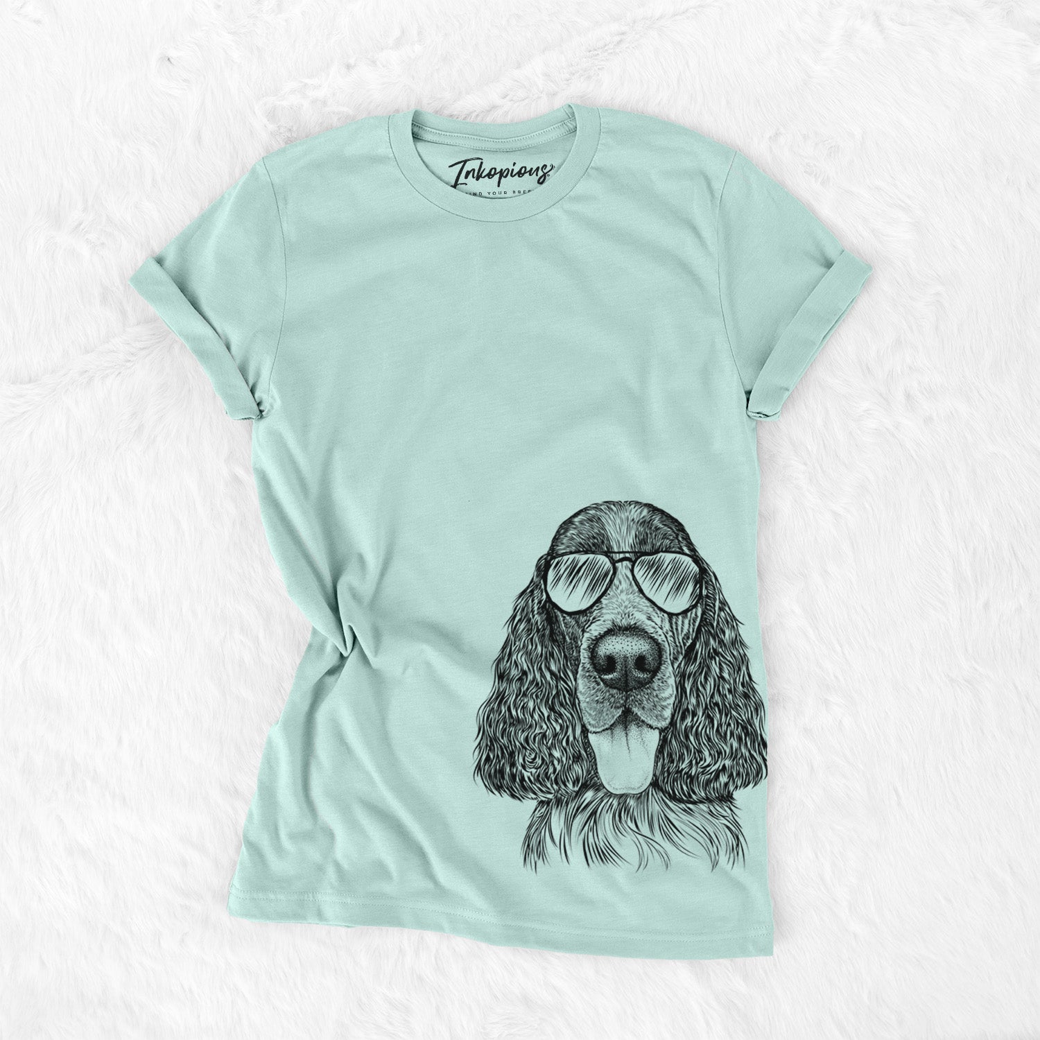 Aviator Duke the English Springer Spaniel - Unisex Crewneck