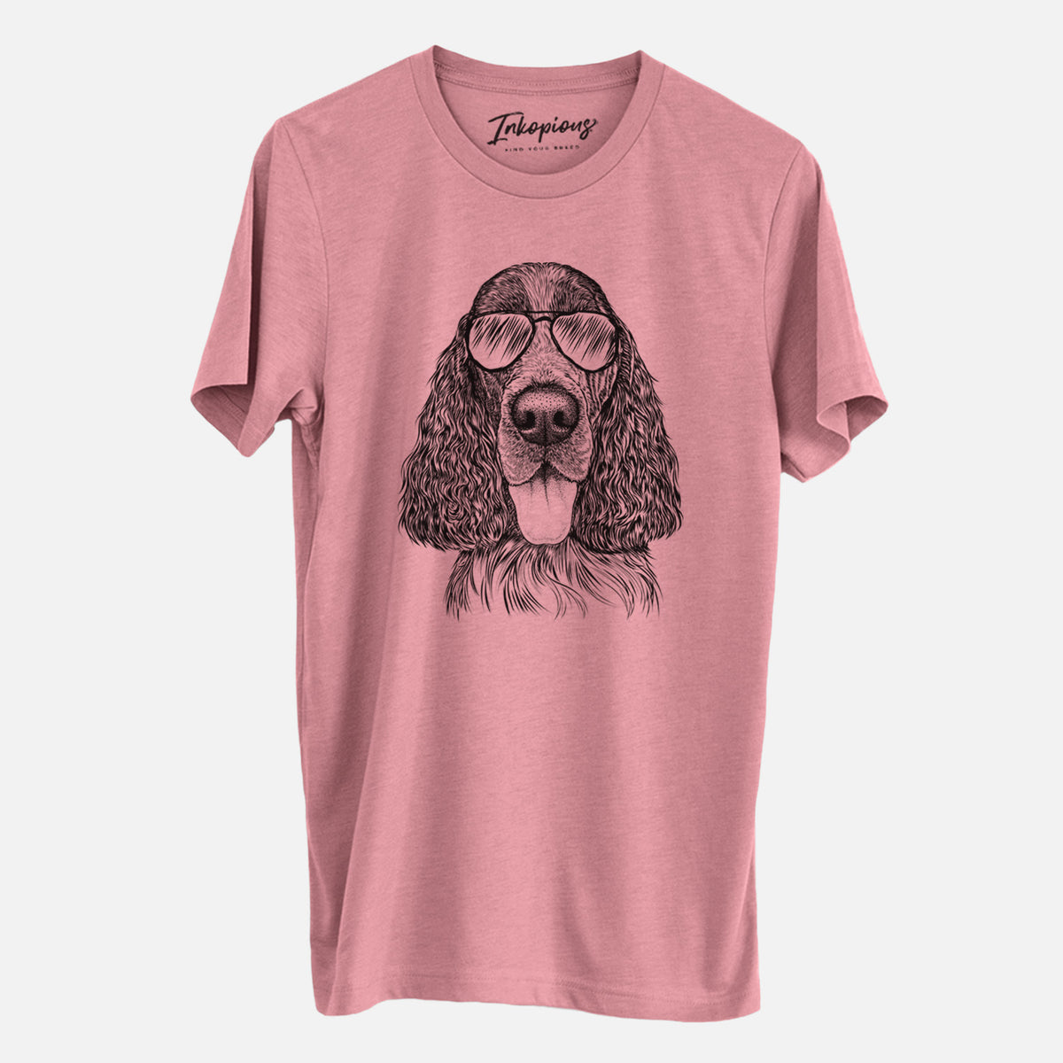 Aviator Duke the English Springer Spaniel - Unisex Crewneck