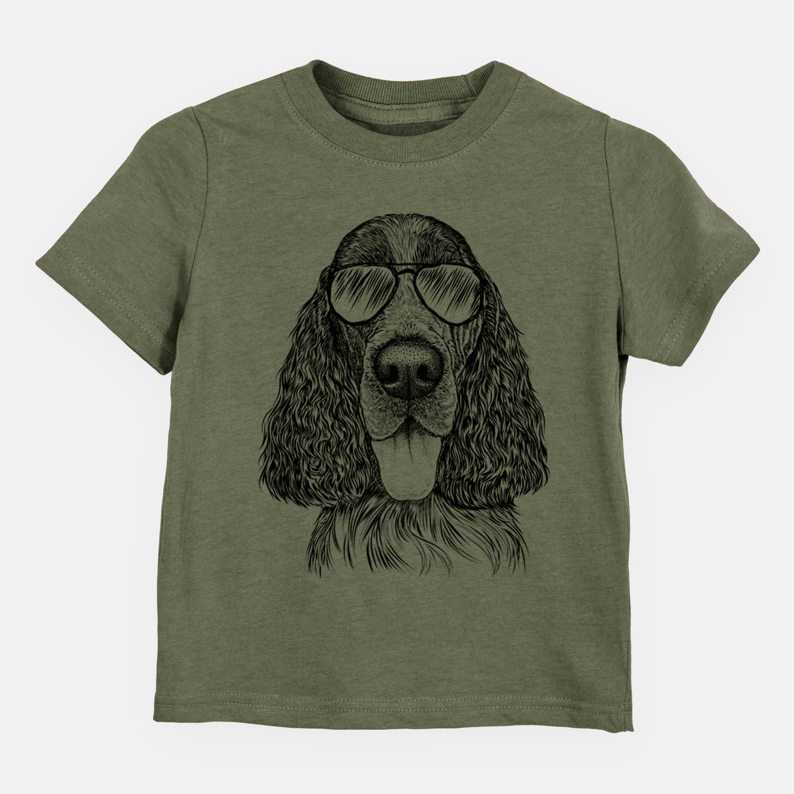 Aviator Duke the English Springer Spaniel - Kids/Youth/Toddler Shirt