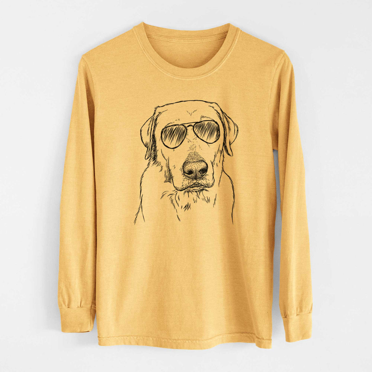 Aviators Duke the Yellow Lab - Heavyweight 100% Cotton Long Sleeve