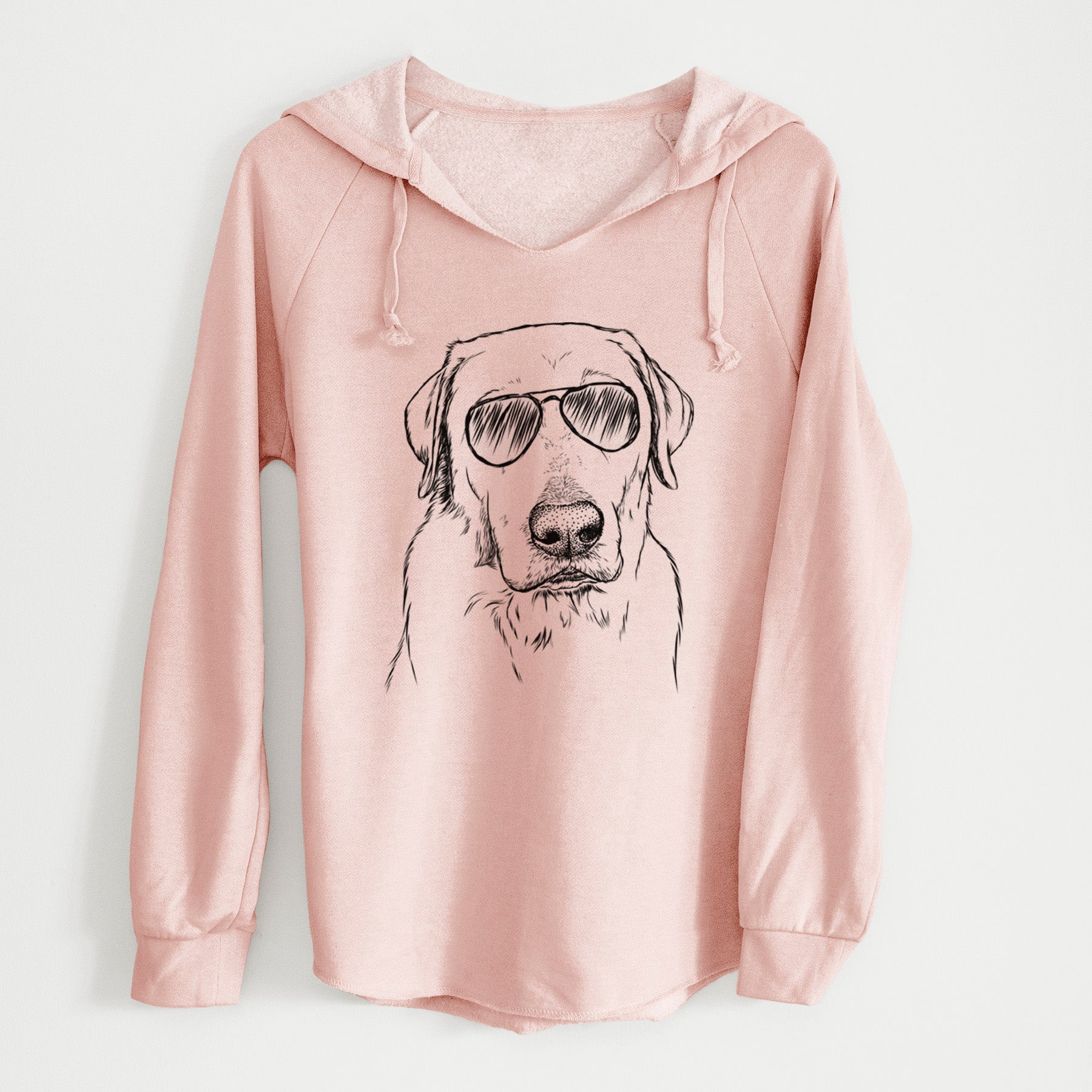 Aviator Duke the Yellow Lab - Cali Wave Hooded Sweatshirt
