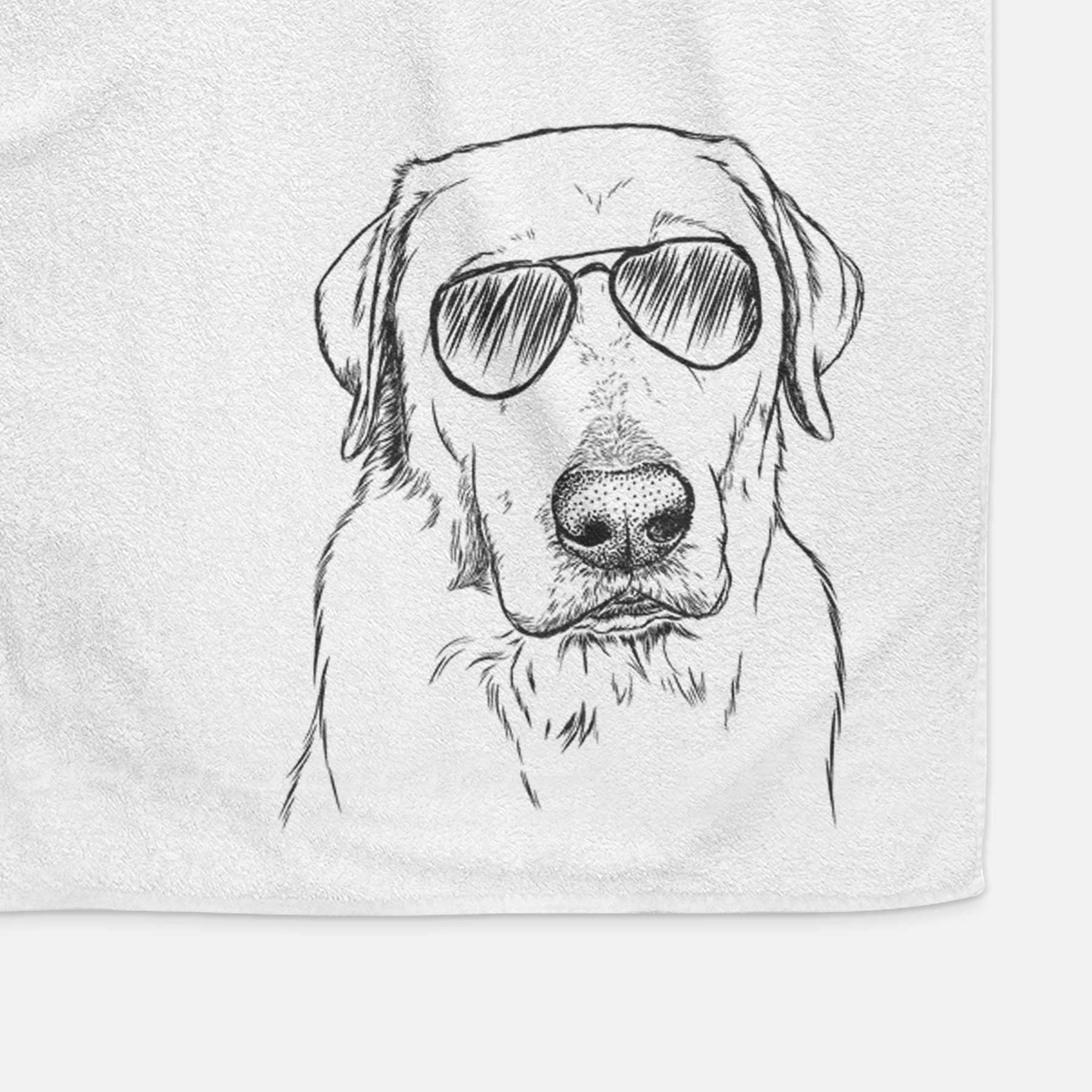 Duke the Yellow Lab Decorative Hand Towel