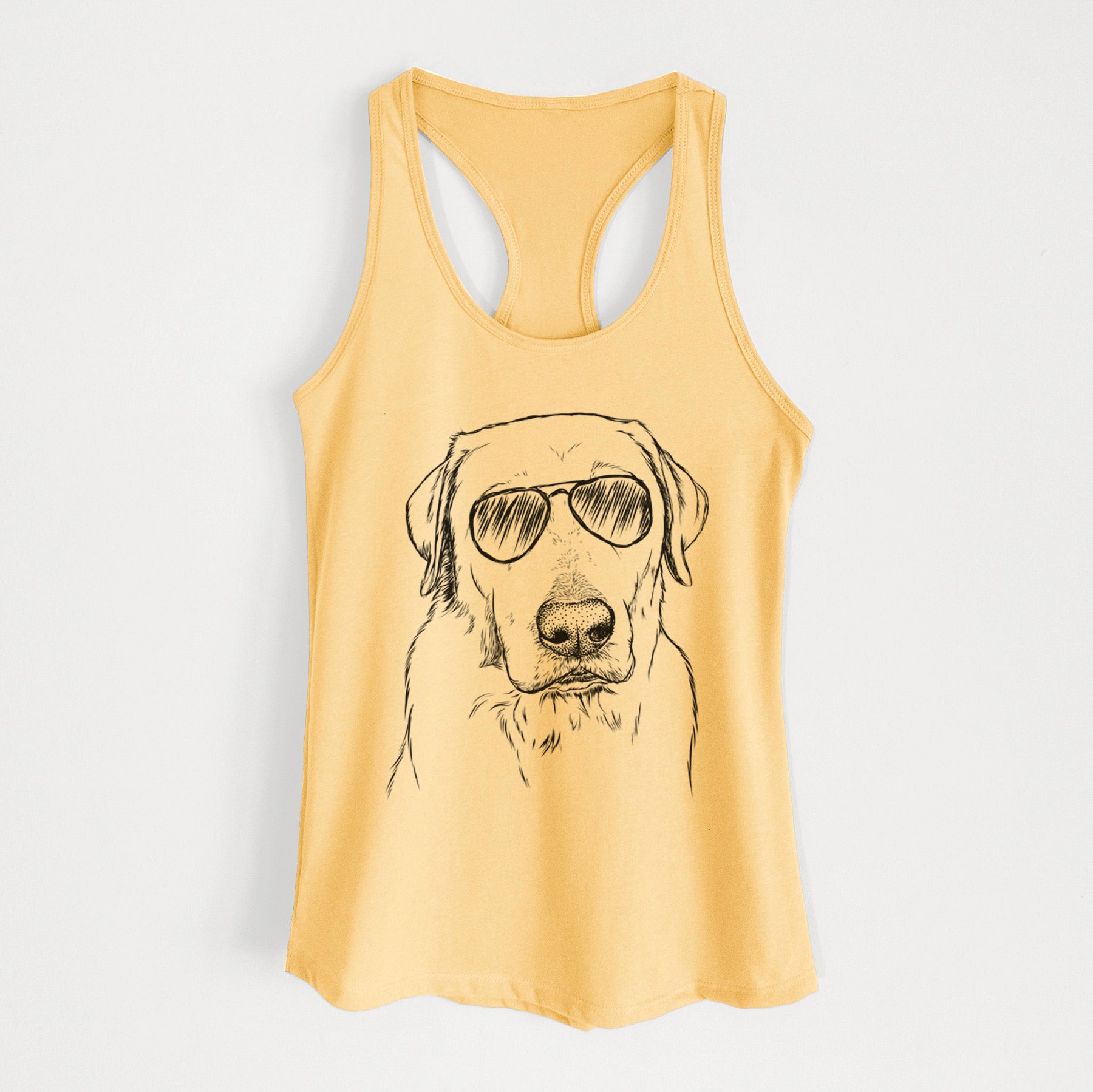 Duke the Yellow Lab - Women's Racerback Tanktop