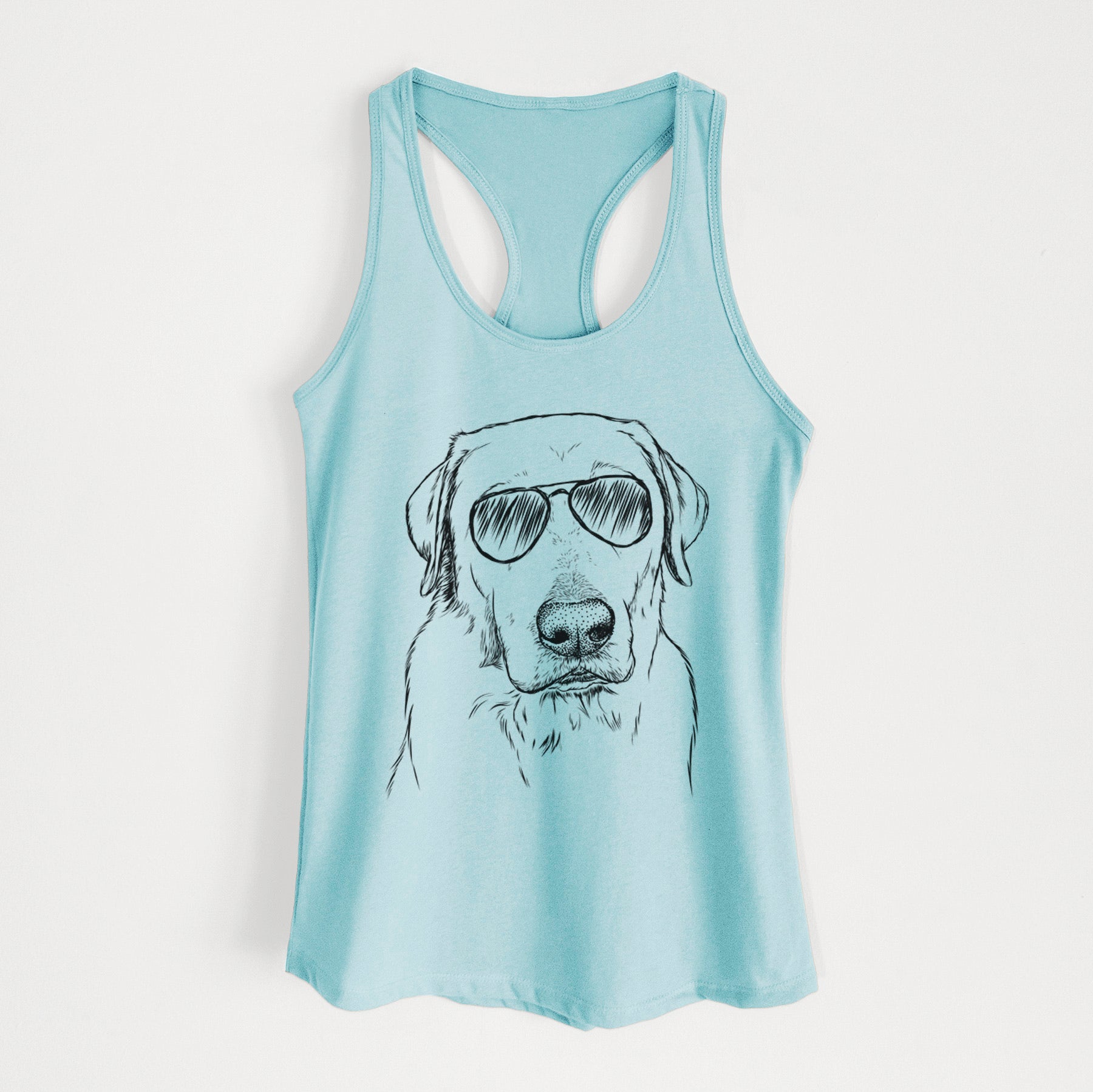 Duke the Yellow Lab - Women's Racerback Tanktop