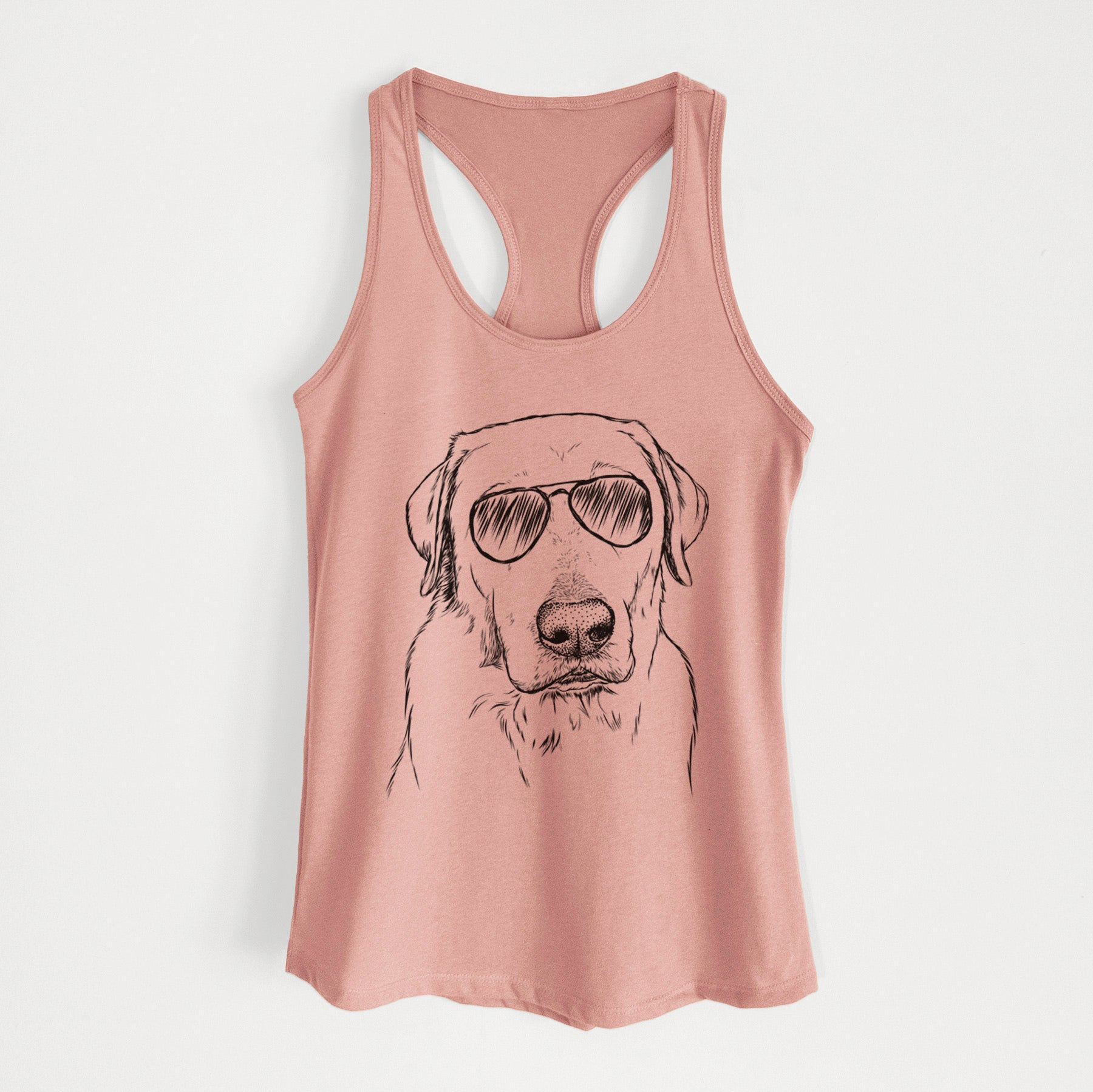 Duke the Yellow Lab - Women's Racerback Tanktop