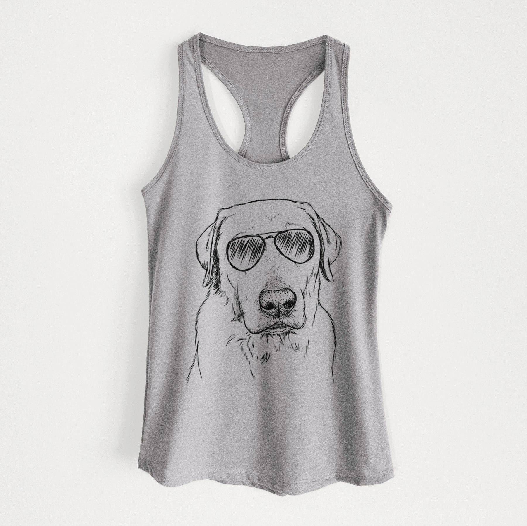 Duke the Yellow Lab - Women's Racerback Tanktop