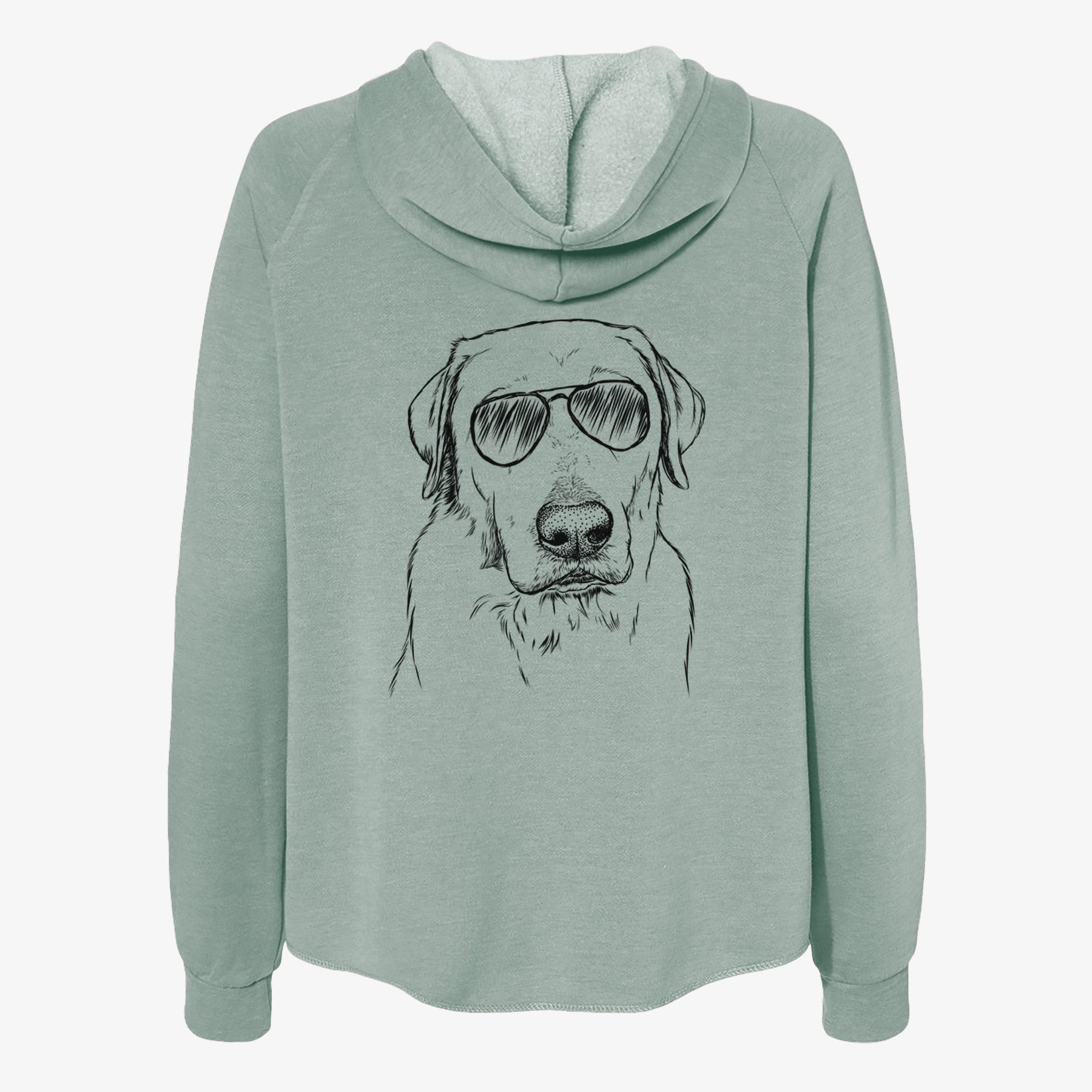 Duke the Yellow Lab - Women's Cali Wave Zip-Up Sweatshirt