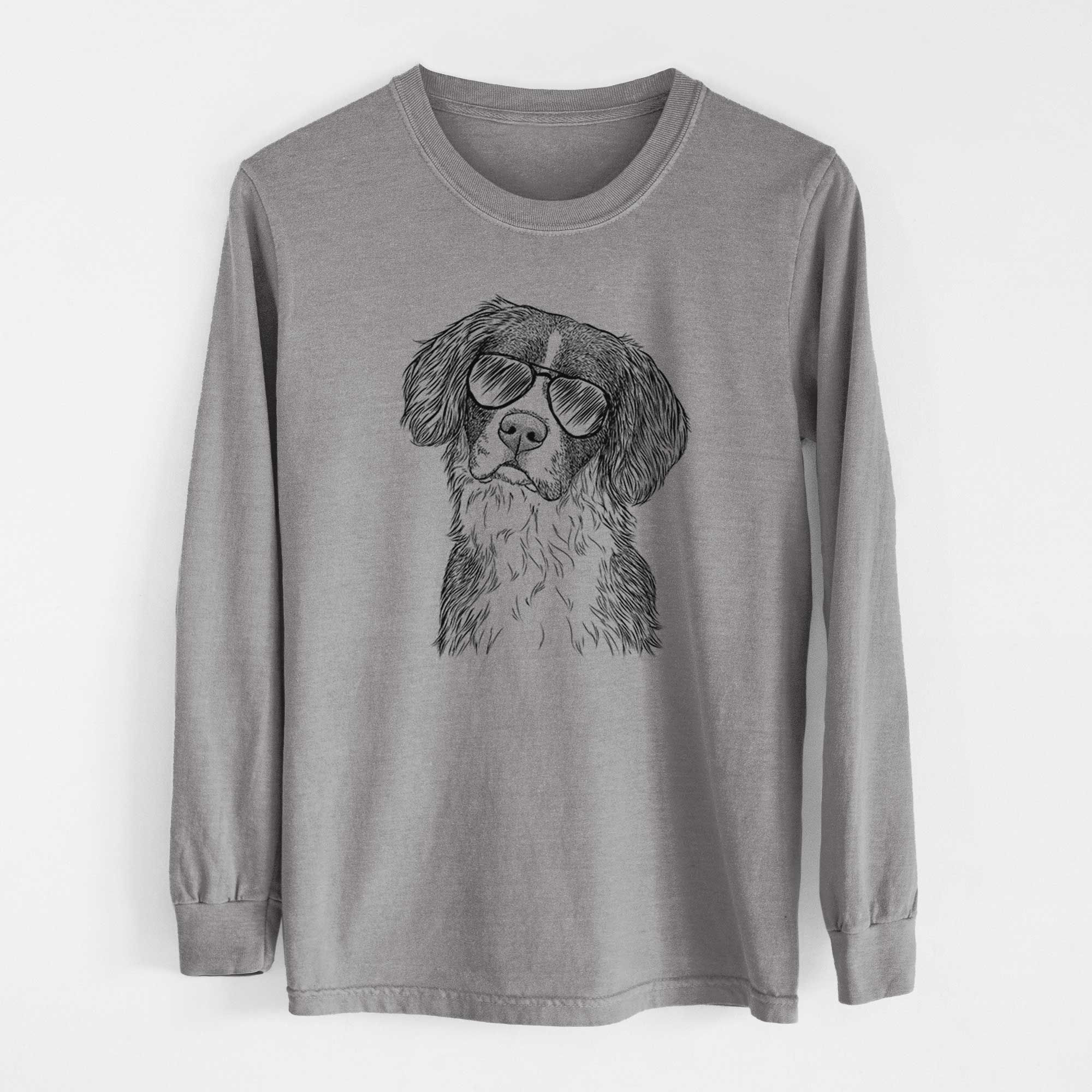 Aviators Dulce  the Drentsche Patrijshond - Heavyweight 100% Cotton Long Sleeve