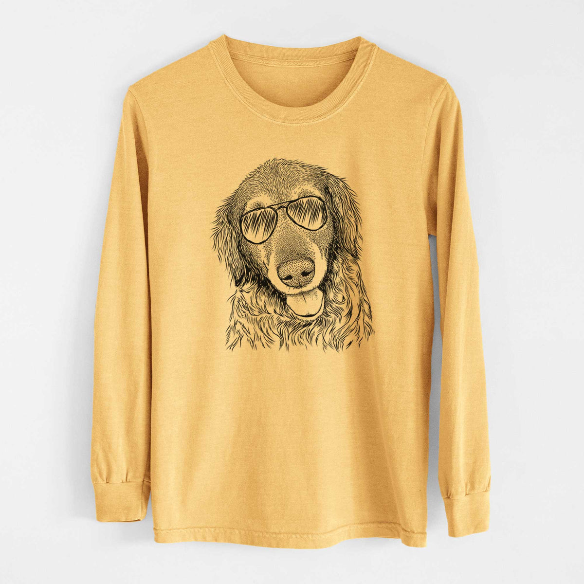 Aviators Duncan the Golden Retriever - Heavyweight 100% Cotton Long Sleeve