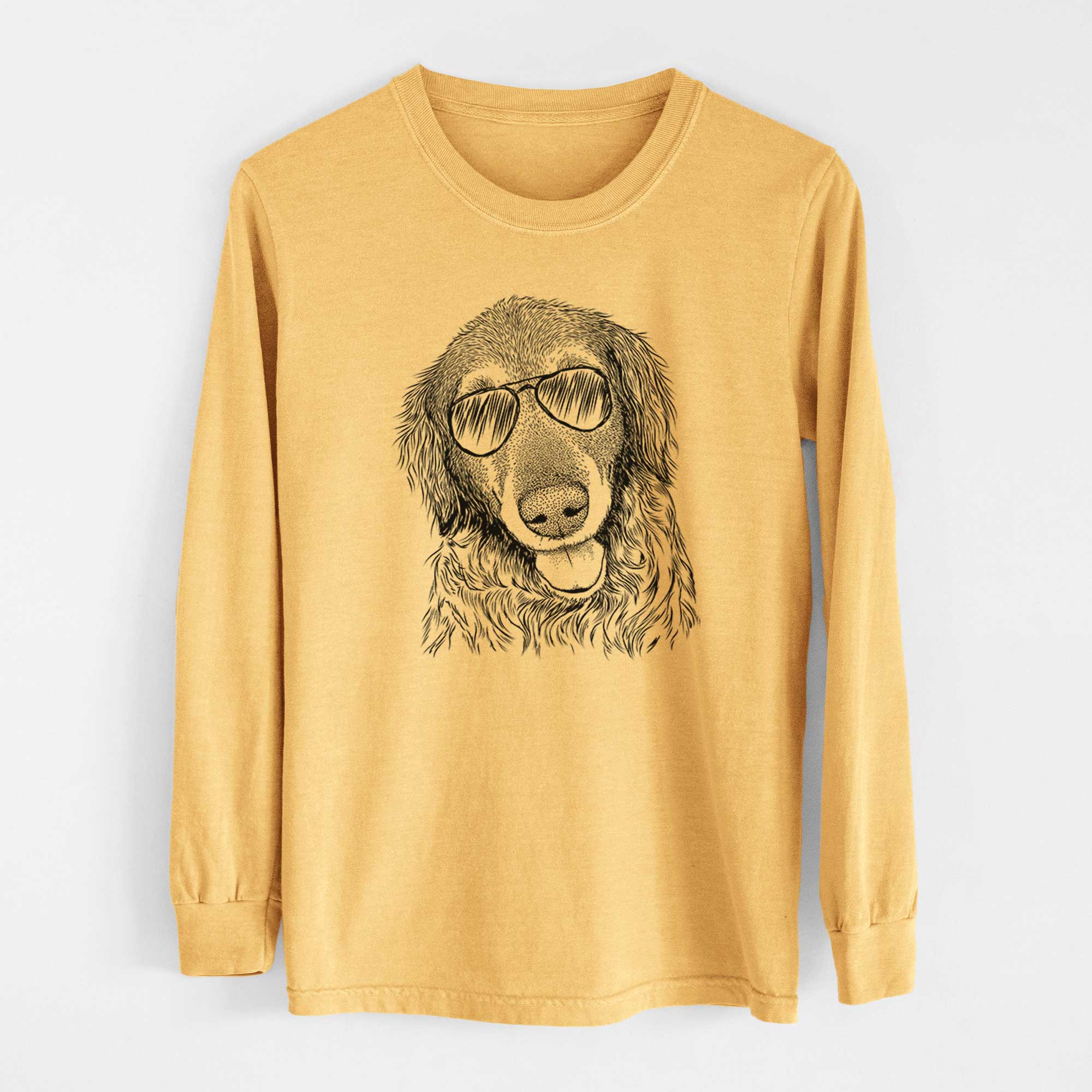 Aviators Duncan the Golden Retriever - Heavyweight 100% Cotton Long Sleeve