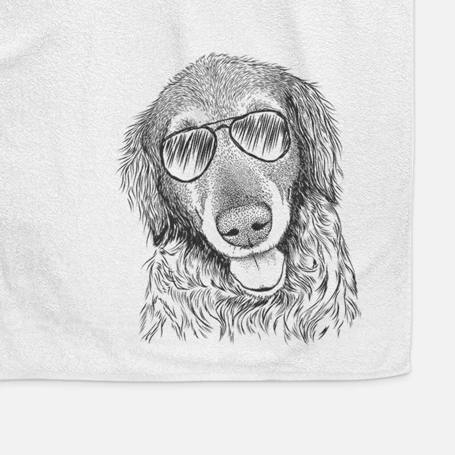 Duncan the Golden Retriever Decorative Hand Towel