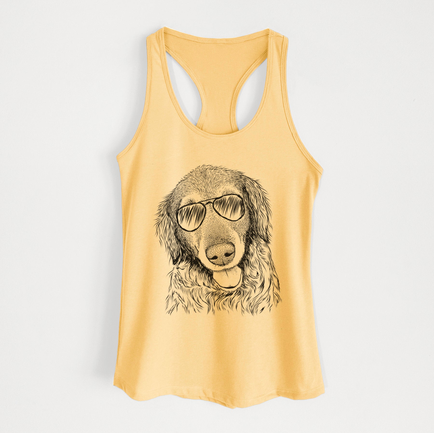 Duncan the Golden Retriever - Women's Racerback Tanktop