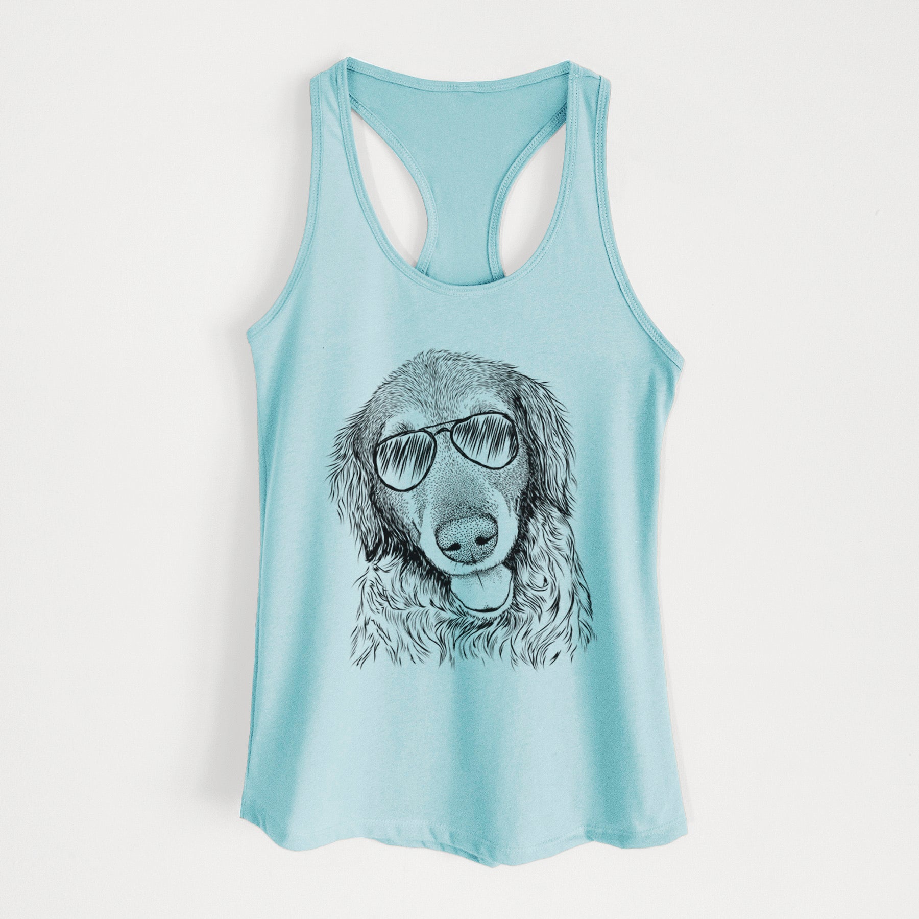 Duncan the Golden Retriever - Women's Racerback Tanktop