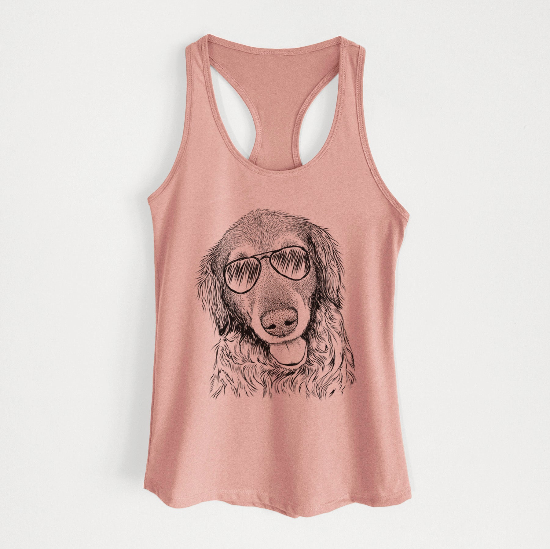 Duncan the Golden Retriever - Women's Racerback Tanktop