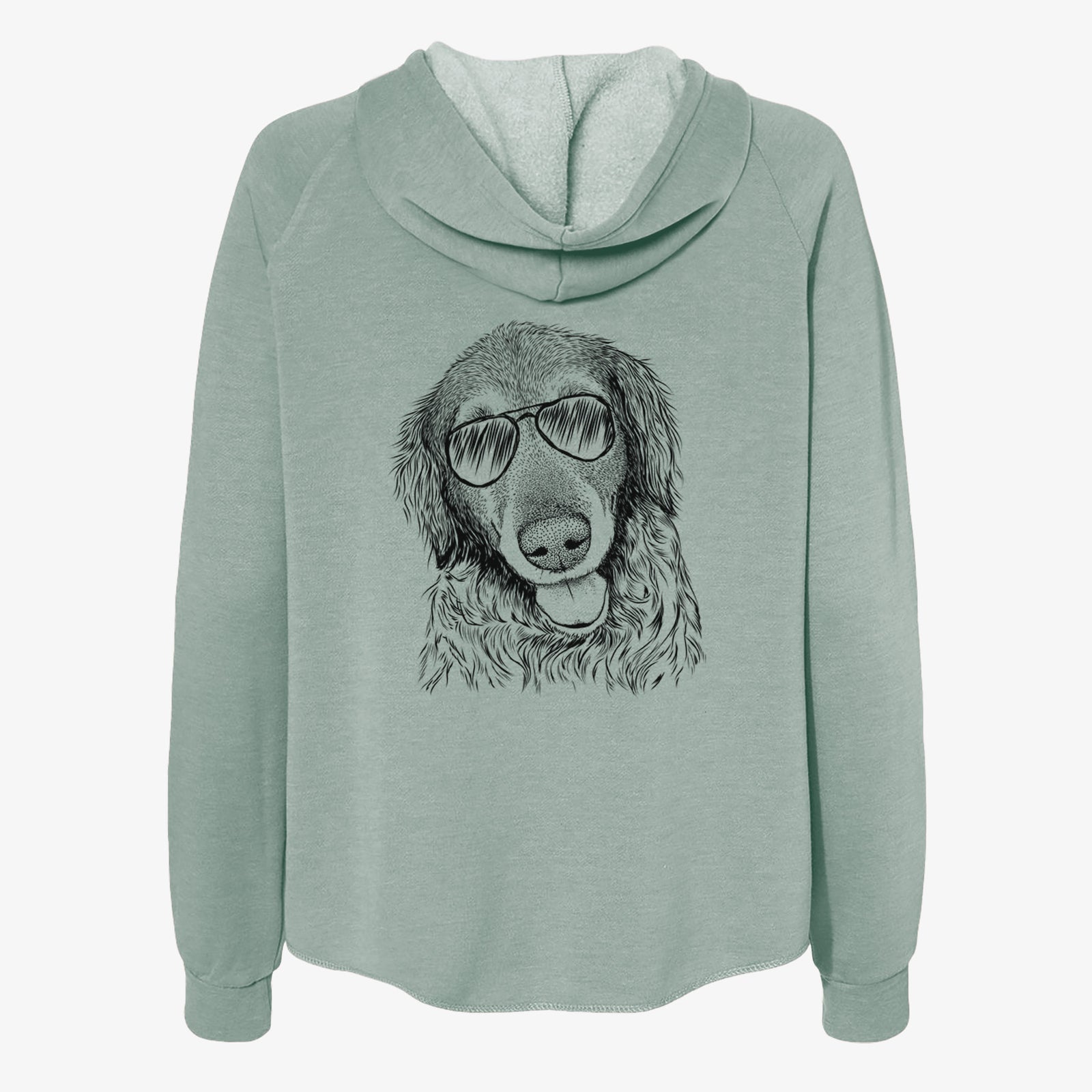 Duncan the Golden Retriever - Women's Cali Wave Zip-Up Sweatshirt