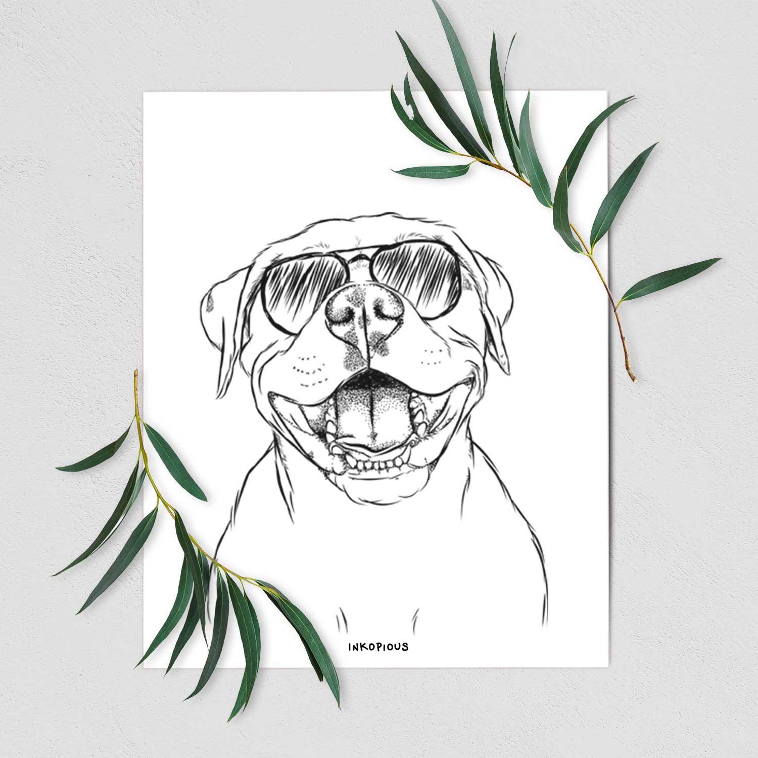 Dutch the Mixed Breed Art Print